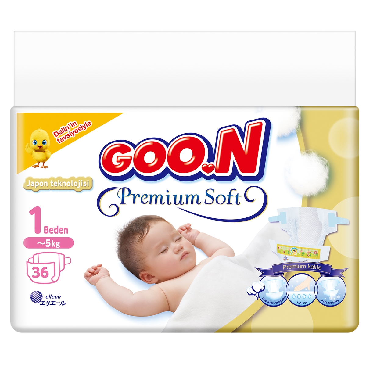 Goon Premium Soft Eko Bebek Bezi 1 Beden 36 Adet
