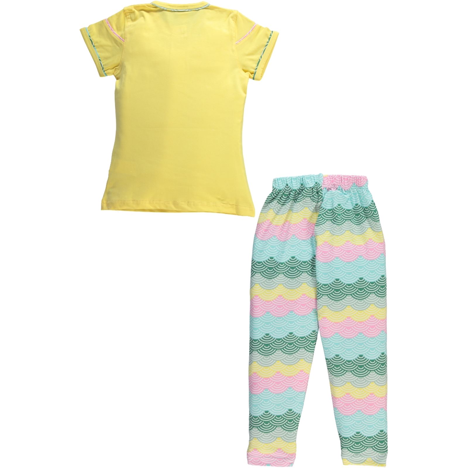 Civil Girls Kız Çocuk Pijama Takımı 6-9 Yaş Sarı