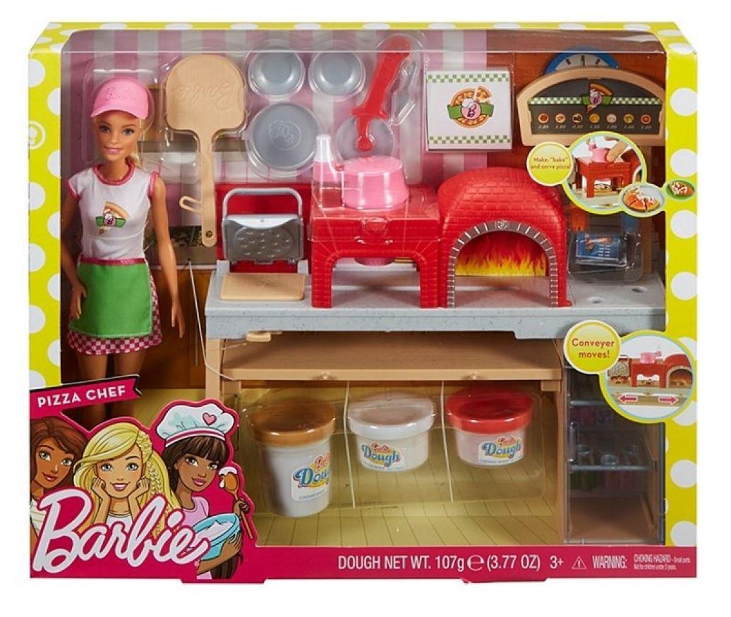 Barbie Pizza Yapıyor Oyun Seti 