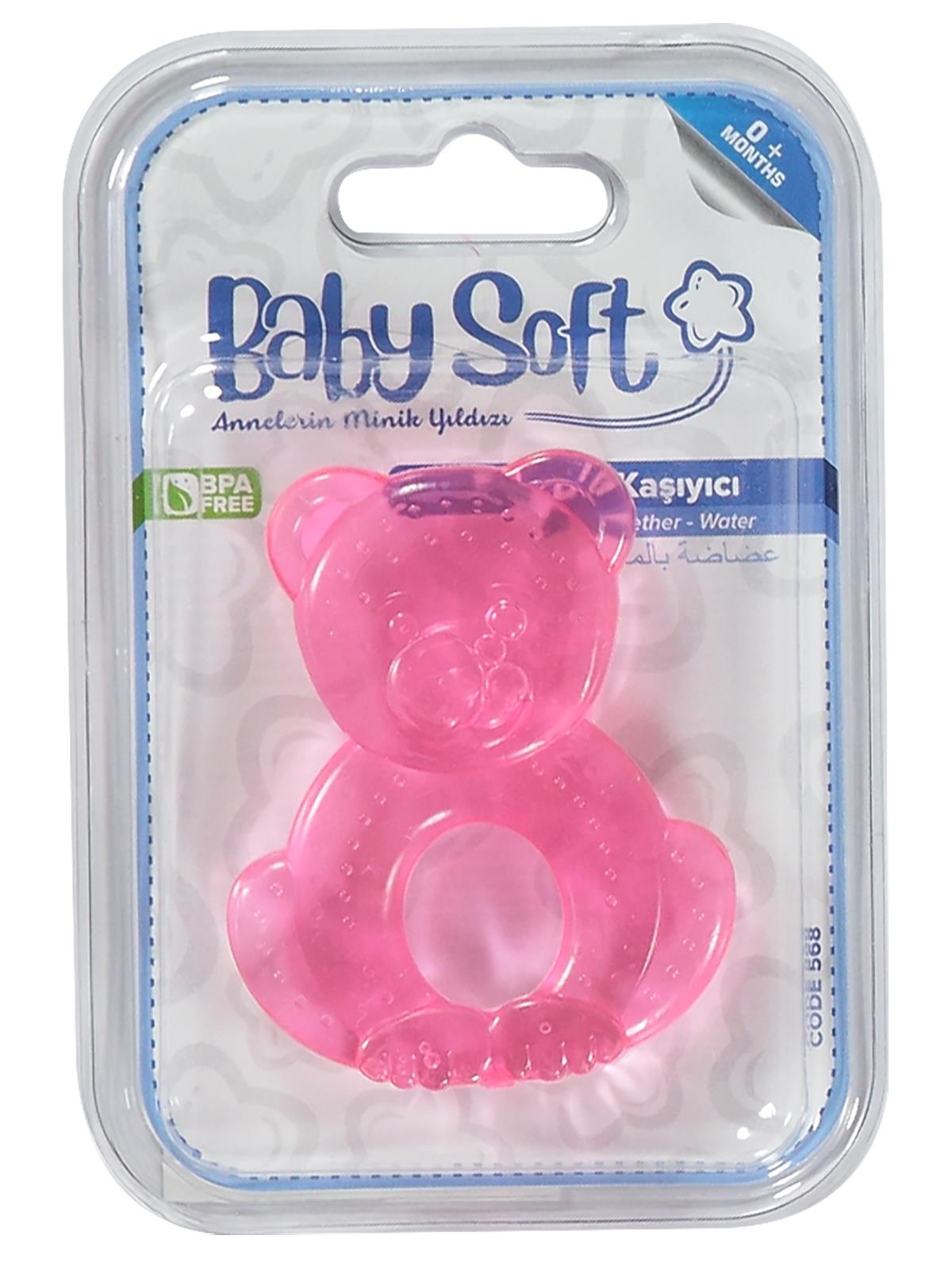 Baby Soft Sulu Diş Kaşıyıcı 0+ Ay Pembe