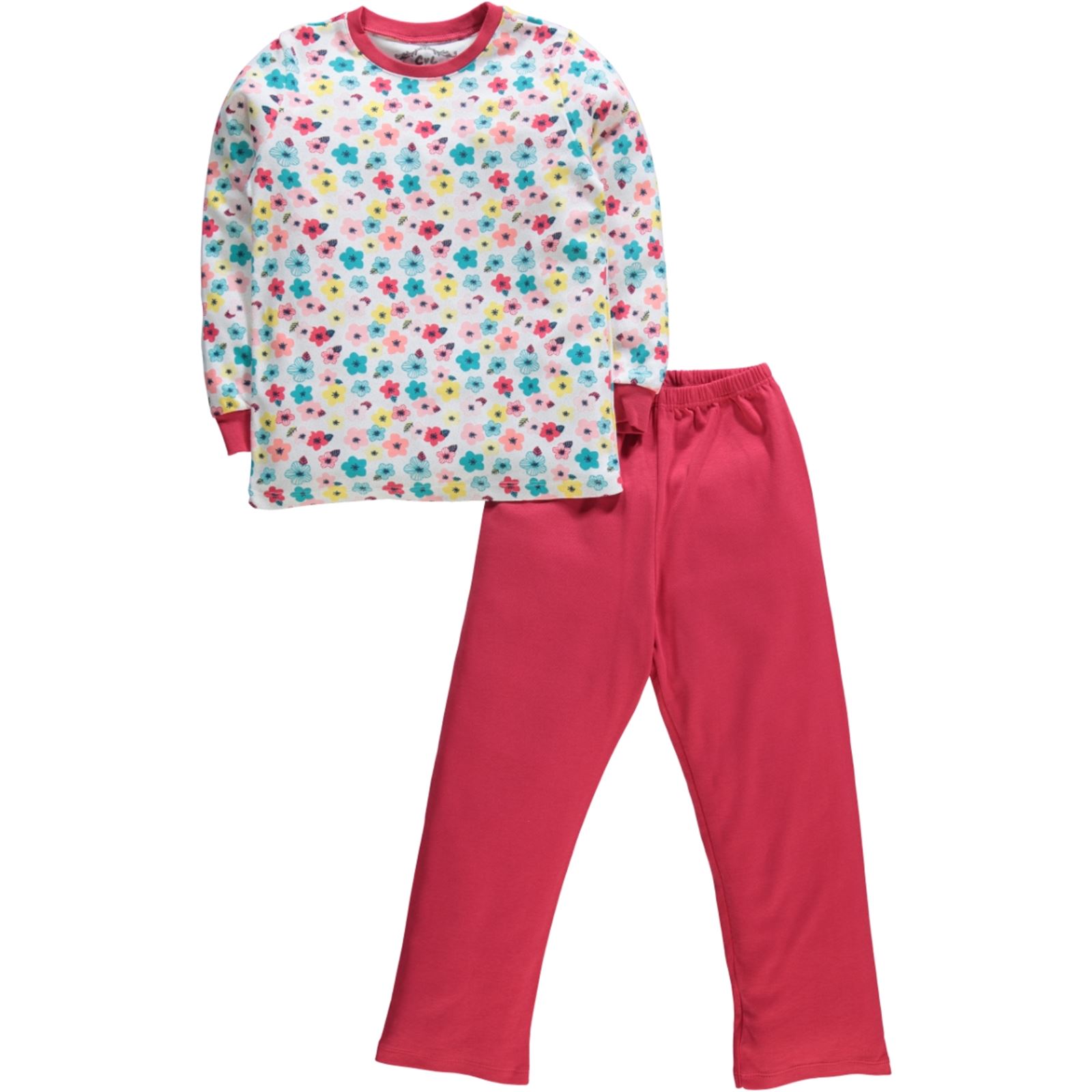 Cvl Kız Çocuk Pijama Takımı 6-9 Yaş Narçiçeği