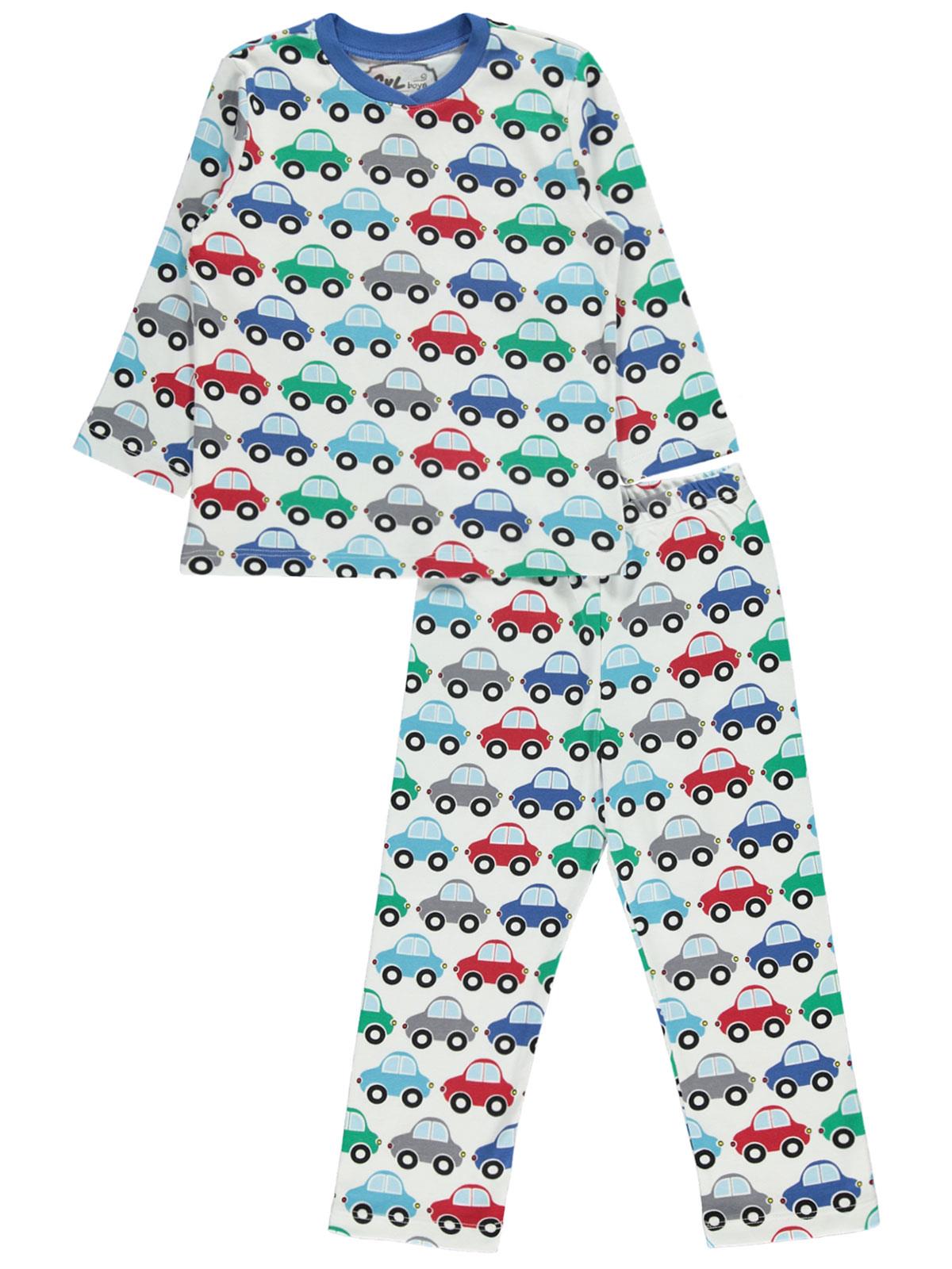 Cvl Erkek Çocuk Pijama Takımı 2-5 Yaş Saks Mavisi