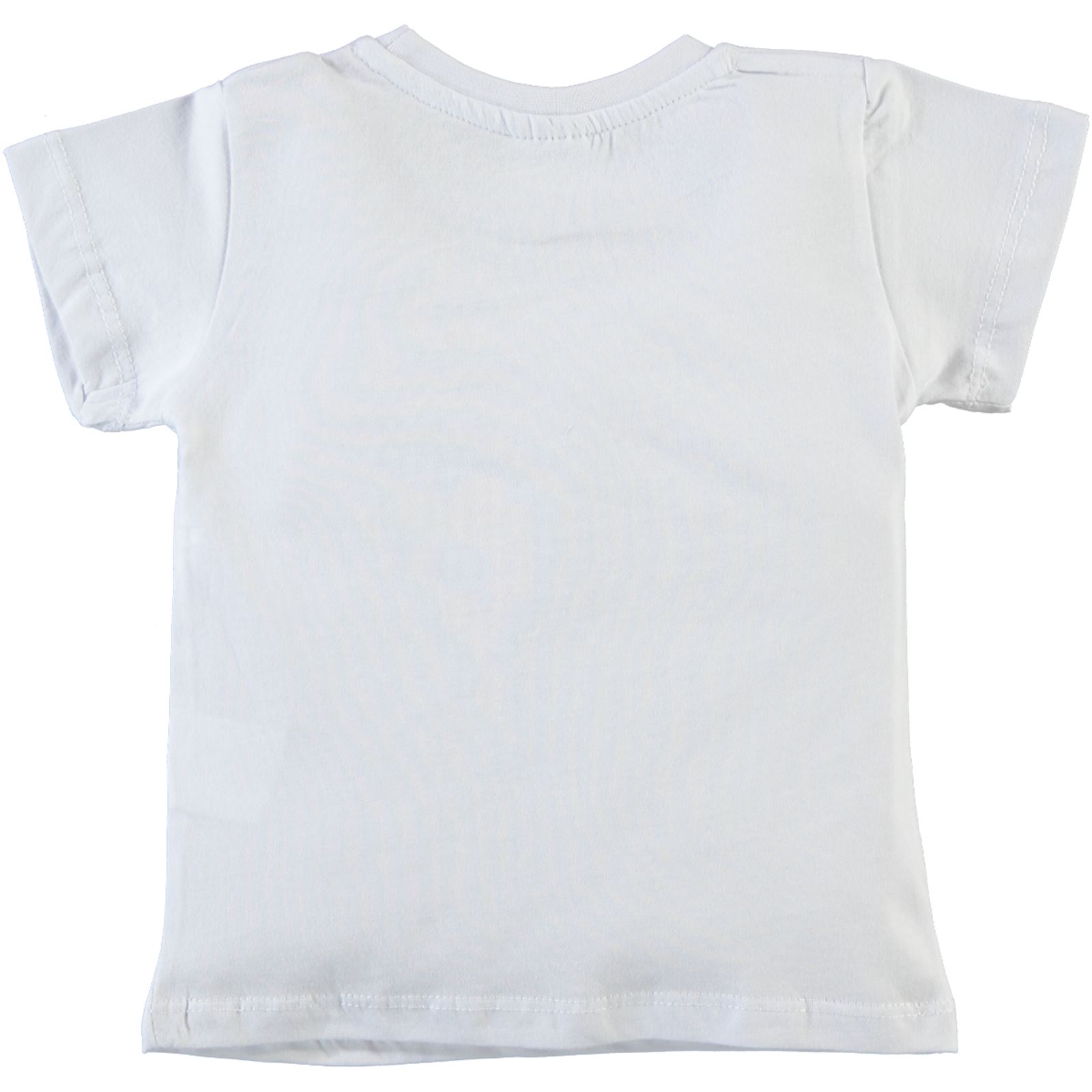 Minky Erkek Çocuk Tshirt 2-5 Yaş Beyaz