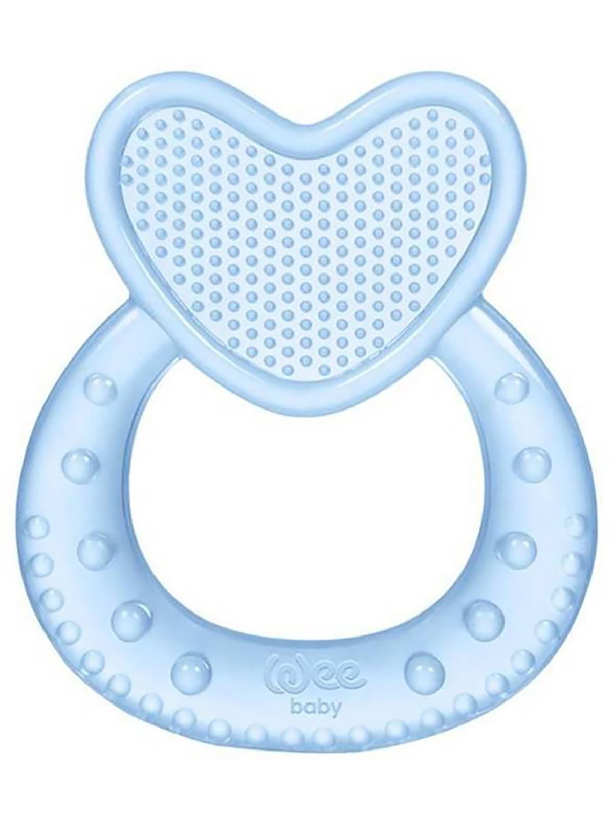 Wee Baby Kalpli Silikon Diş Kaşıyıcı Mavi