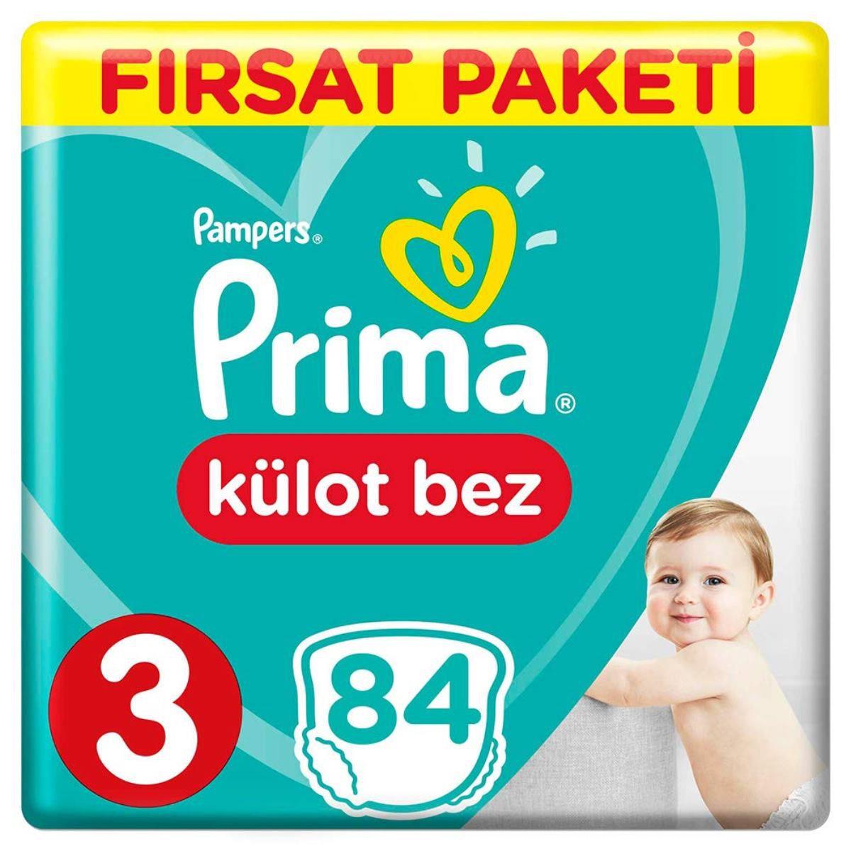 Prima Külot Bebek Bezi 3 Beden 84 Adet Fırsat Paketi Midi