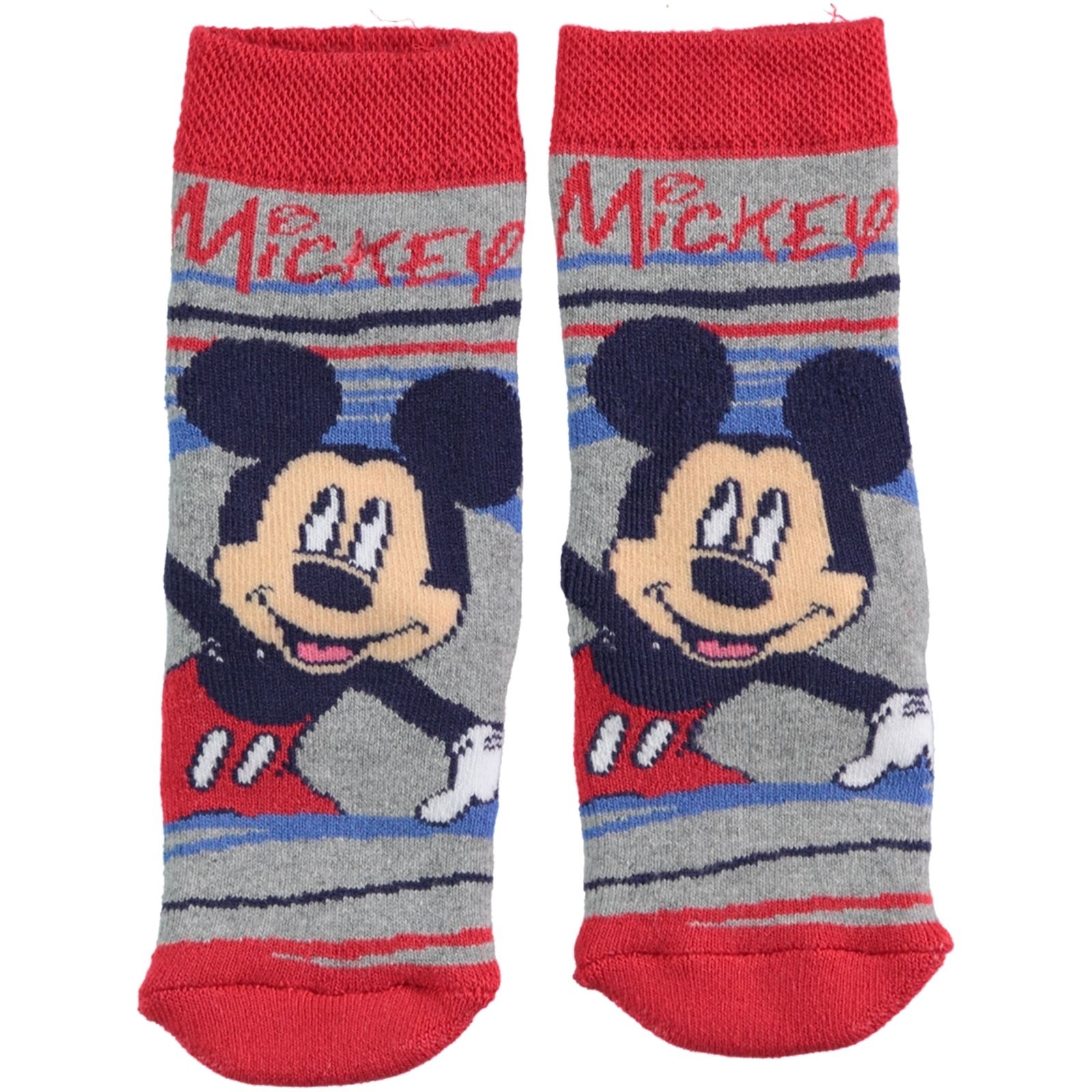 Mickey Mouse Erkek Çocuk Çorap 3-7 Yaş Kırmızı