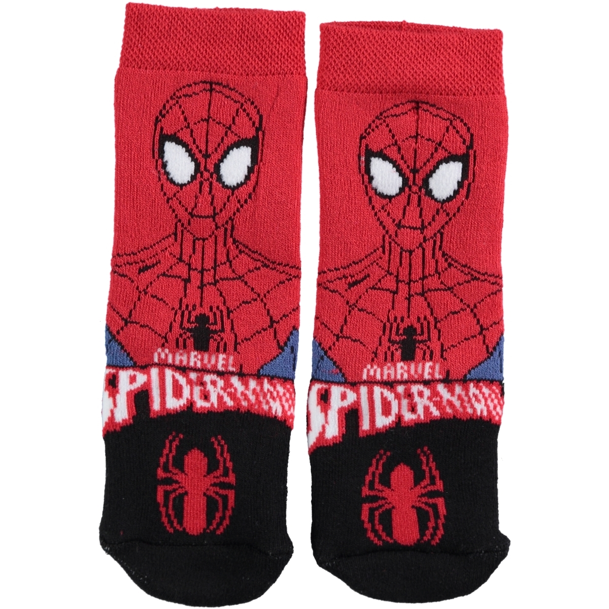 Spiderman Erkek Çocuk Çorap 3-7 Yaş Siyah