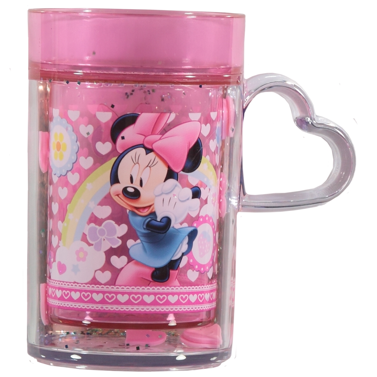 Minnie Mouse Plastik Sulu Bardak Pembe