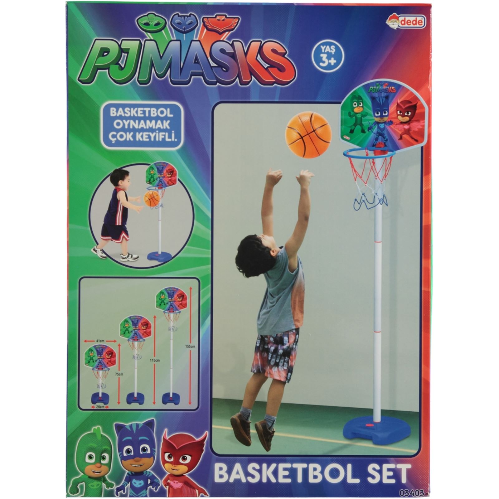 Pjmasks Oyuncak Ayaklı Basketbol seti 3+ Yaş Kırmızı