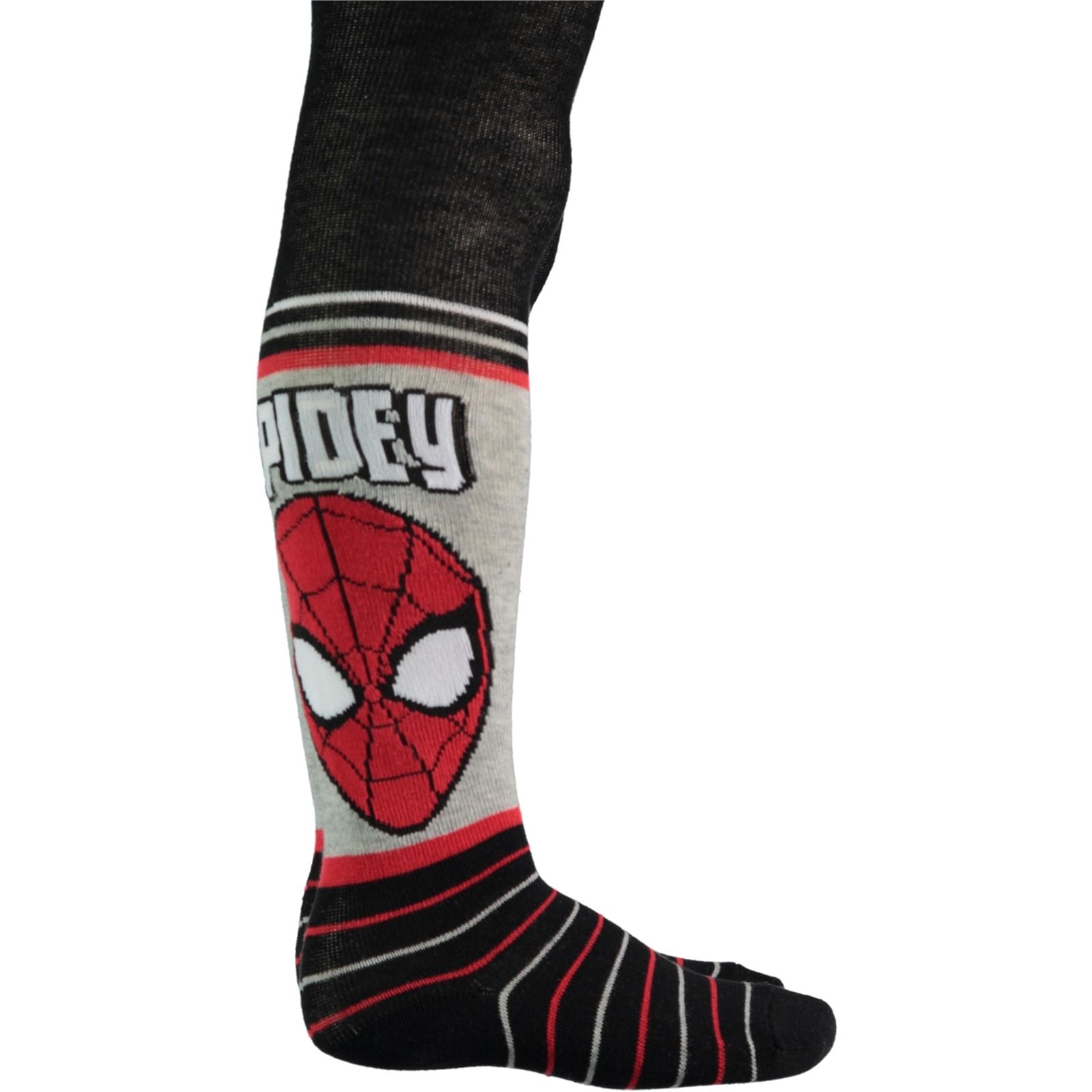 Spiderman Erkek Çocuk Külotlu Çorap 1-5 Yaş Gri