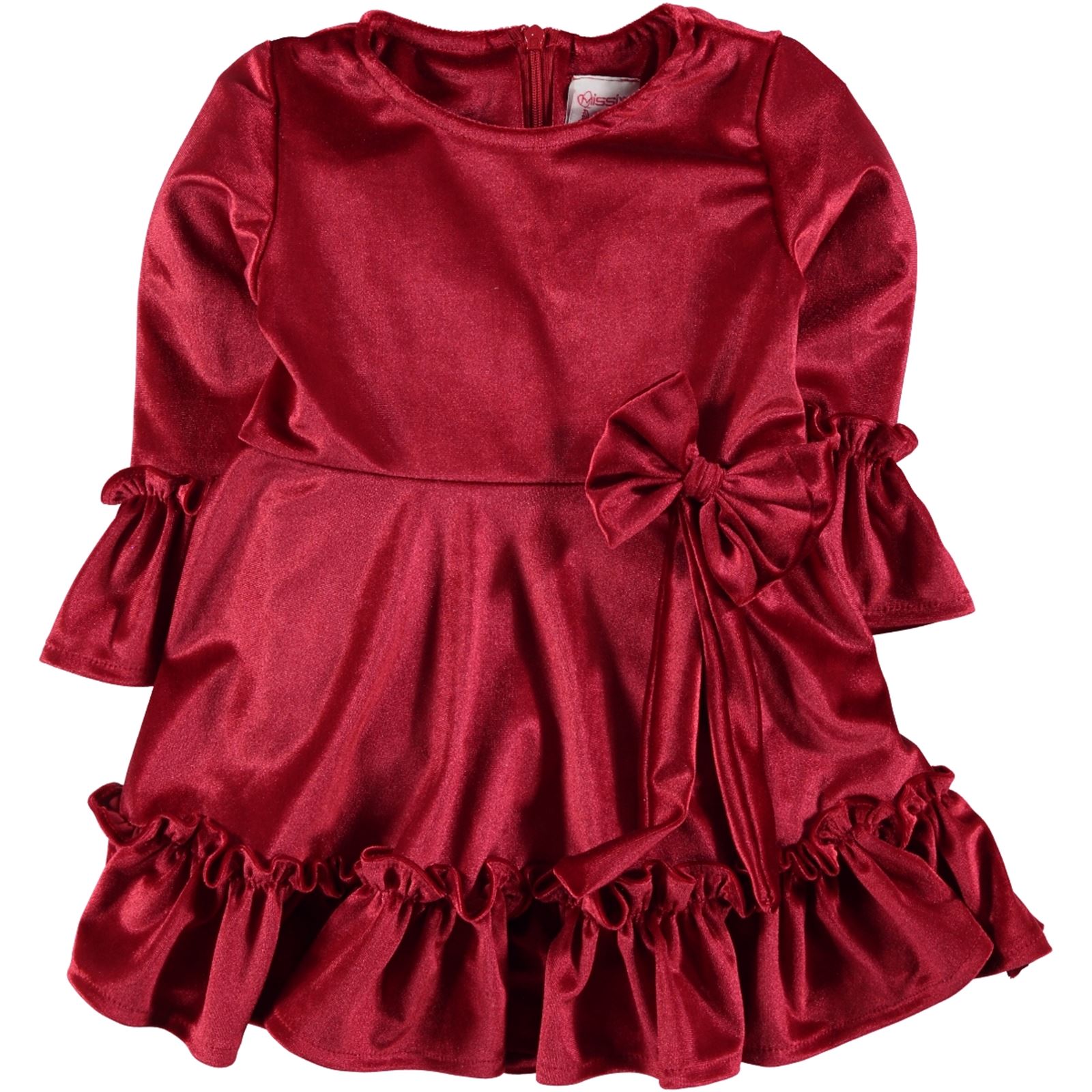 Missiva Kız Çocuk Elbise 6-9 Yaş Kırmızı