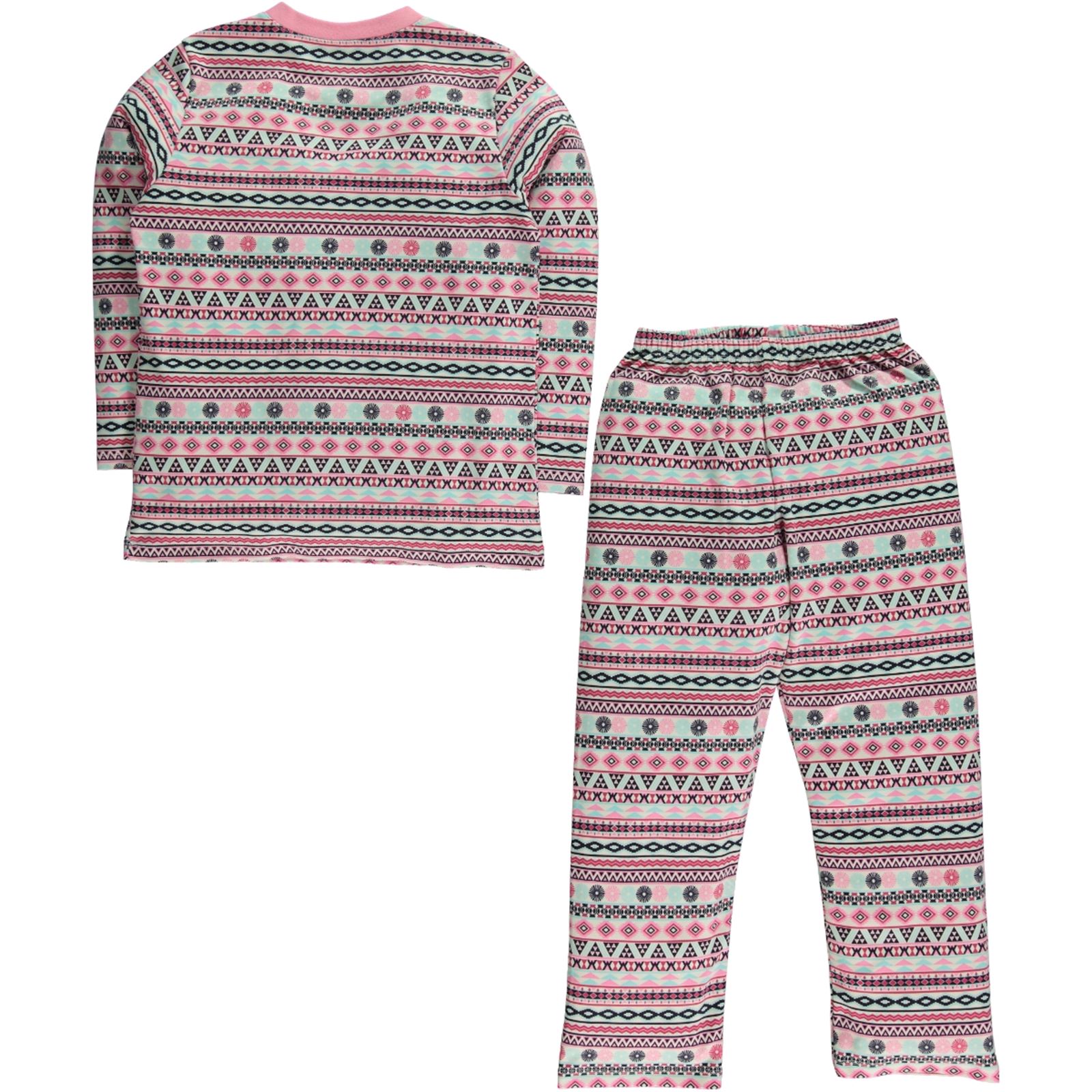Cvl Kız Çocuk Pijama Takımı 6-9 Yaş Pembe