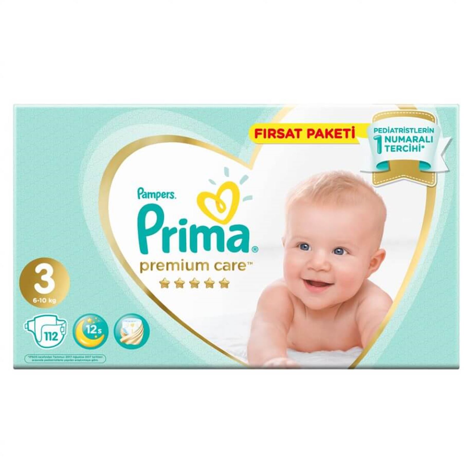 Prima Bebek Bezi Premium Care 3 Beden 112 Adet Midi Fırsat Paketi