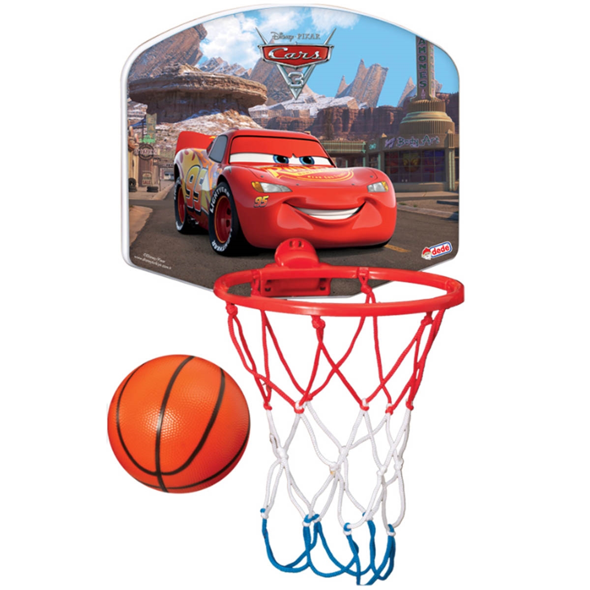 Cars Küçük Basketbol Potası 3+ Yaş Kırmızı