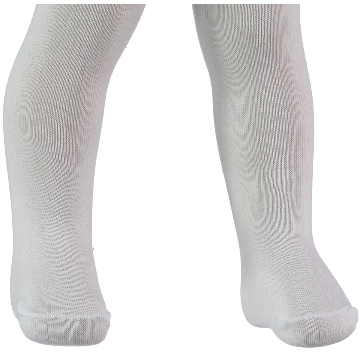 Minidamla Kız Bebek Dantelli Külotlu Çorap 0-24 Ay Beyaz
