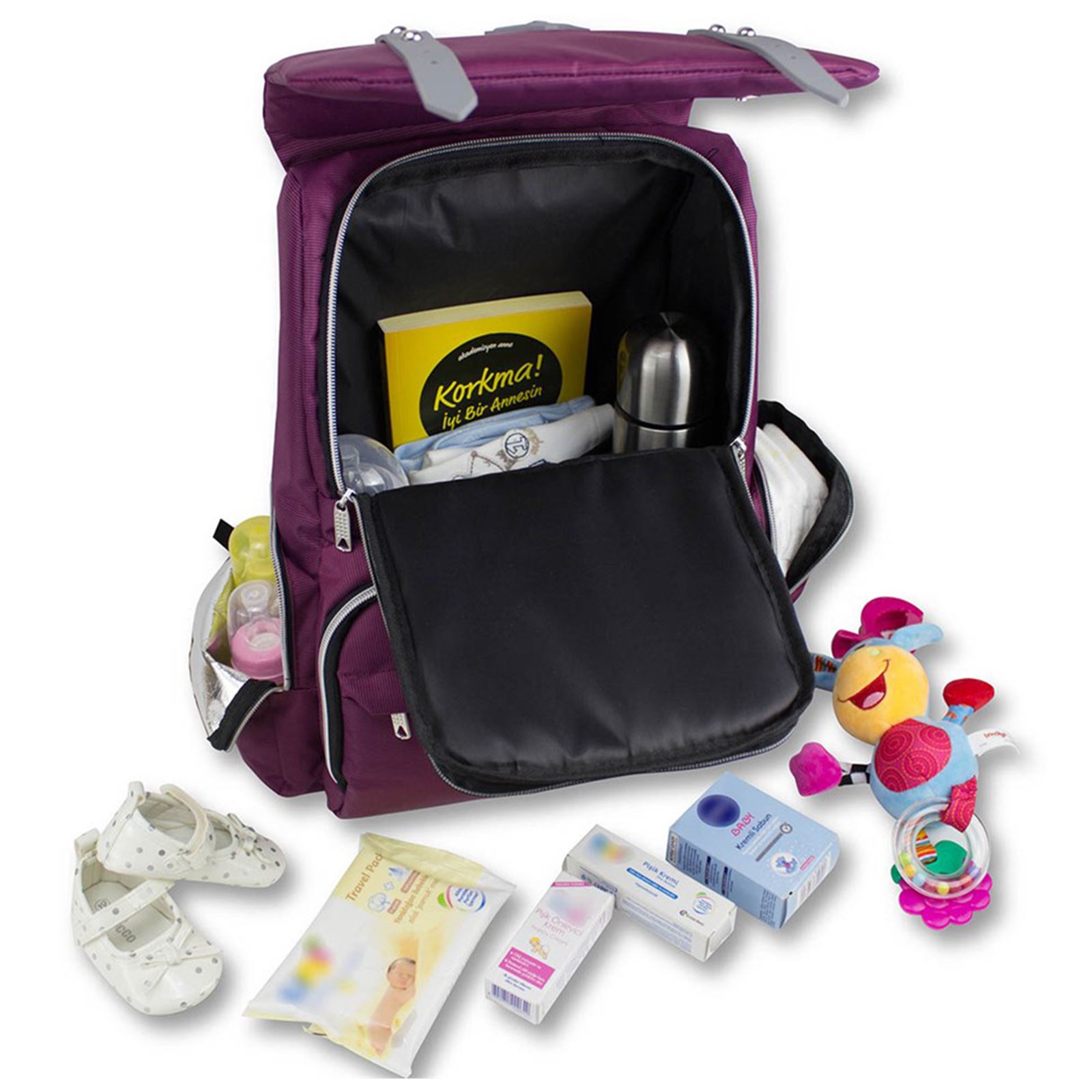 My Valice Smart Bag Mother Star Usb'li Bebek Bakım Çantası Turuncu