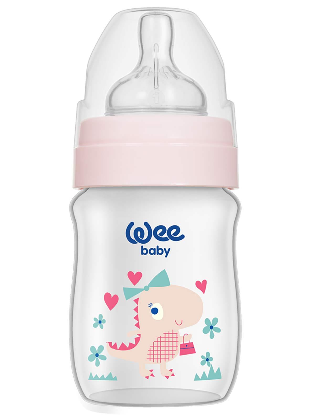 Wee Baby Klasik Plus Geniş Ağızlı PP Biberon 150 ml Pembe