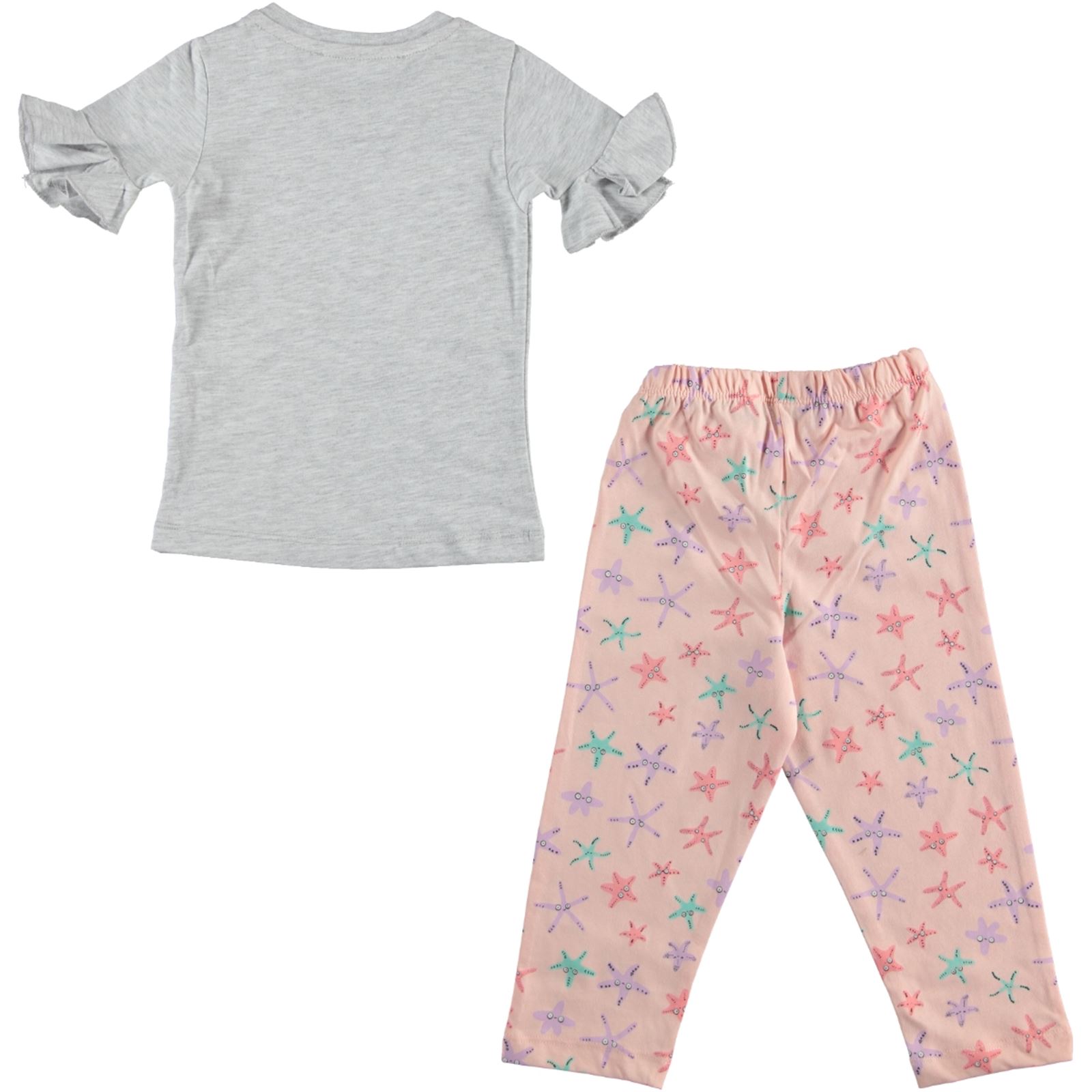 Roly Poly Kız Çocuk Pijama Takımı 1-4 Yaş Açık-Gri