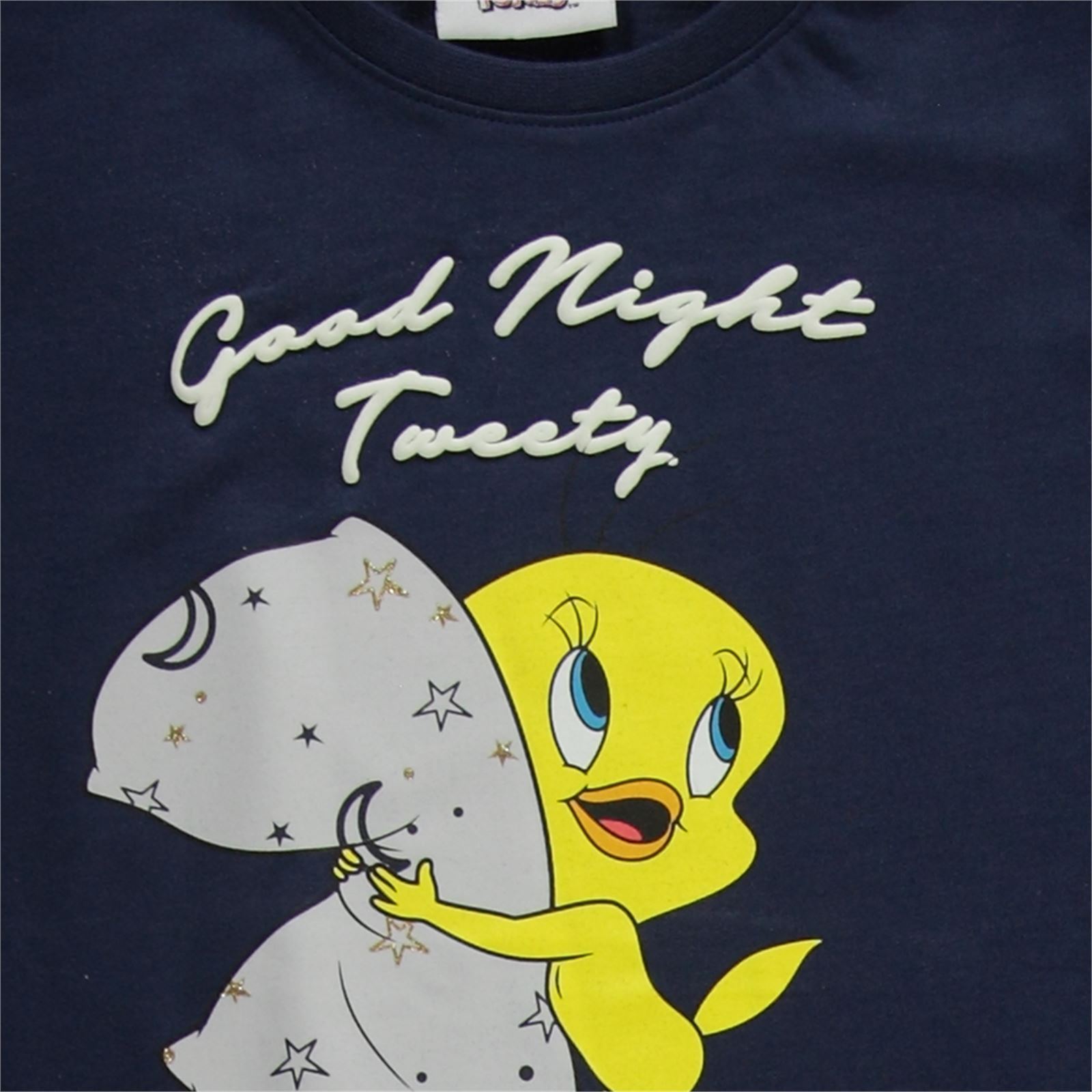 Tweety Kız Çocuk Pijama Takımı 6-12 Yaş Lacivert