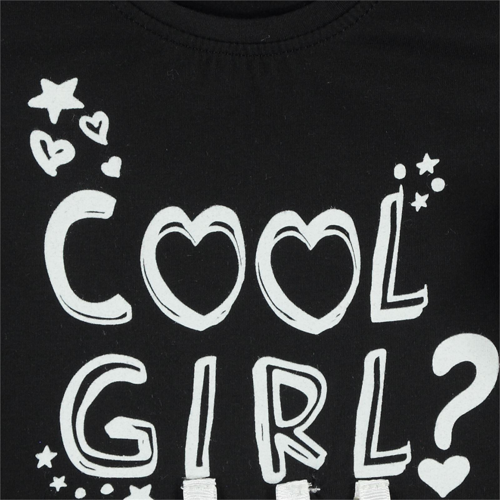 Civil Girls Kız Çocuk Tişört 2-5 Yaş Siyah