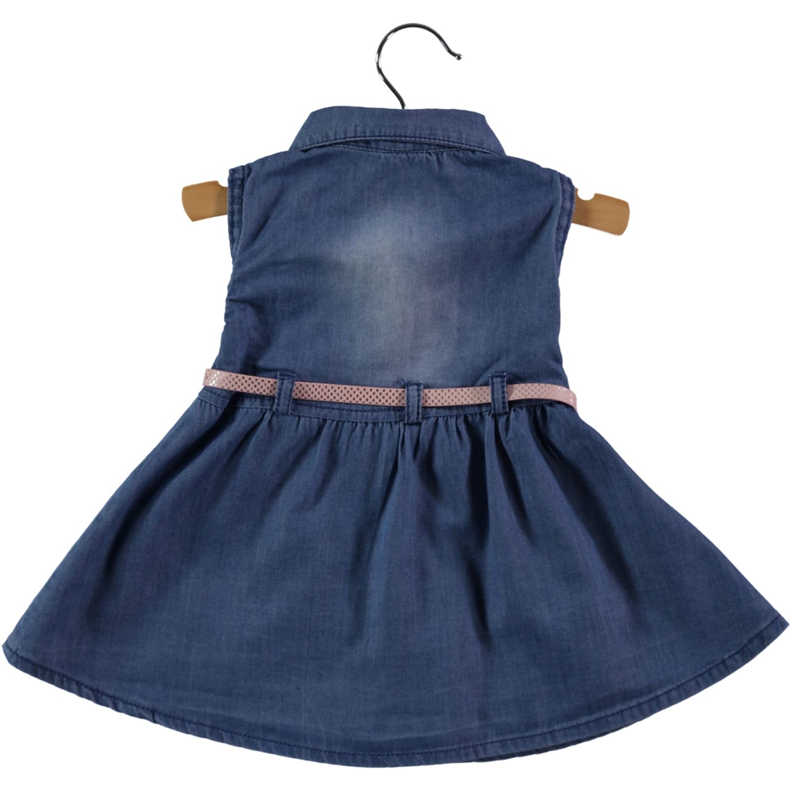 Civil Baby Kız Bebek Kot Elbise 6-18 Ay Mavi