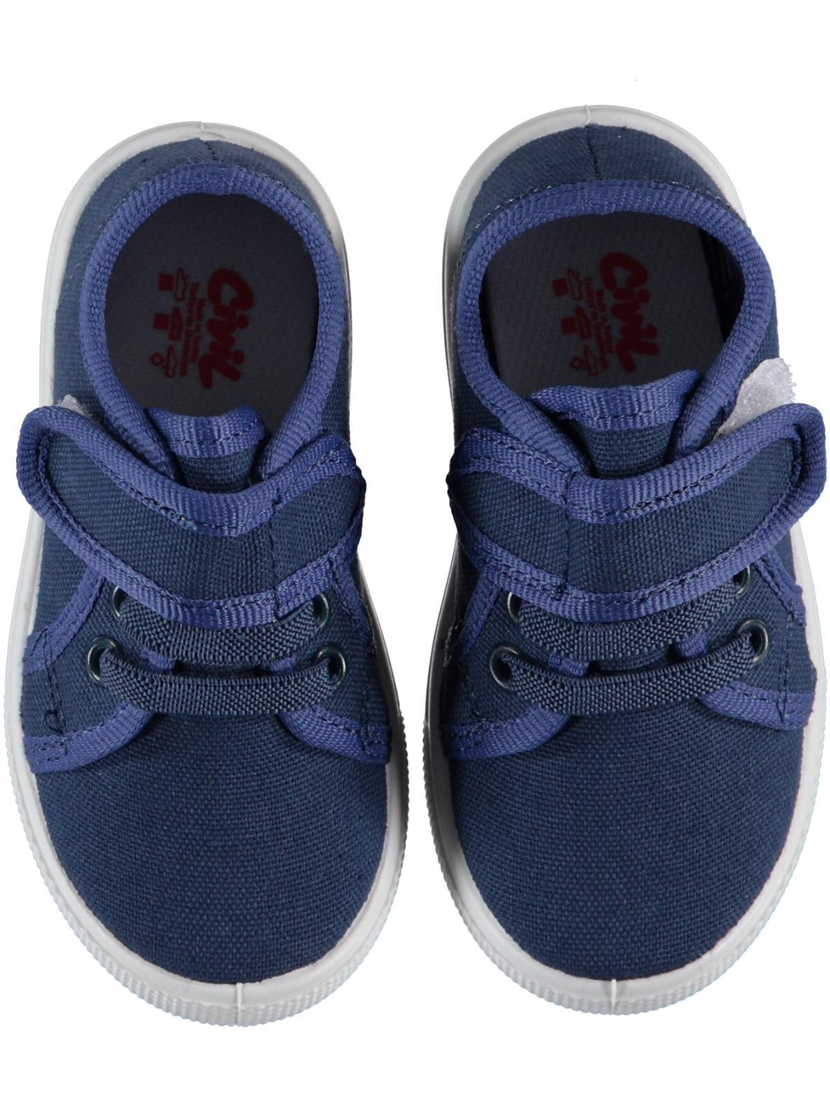 Civil Erkek Bebek Keten Ayakkabı 21-25 Numara Mavi
