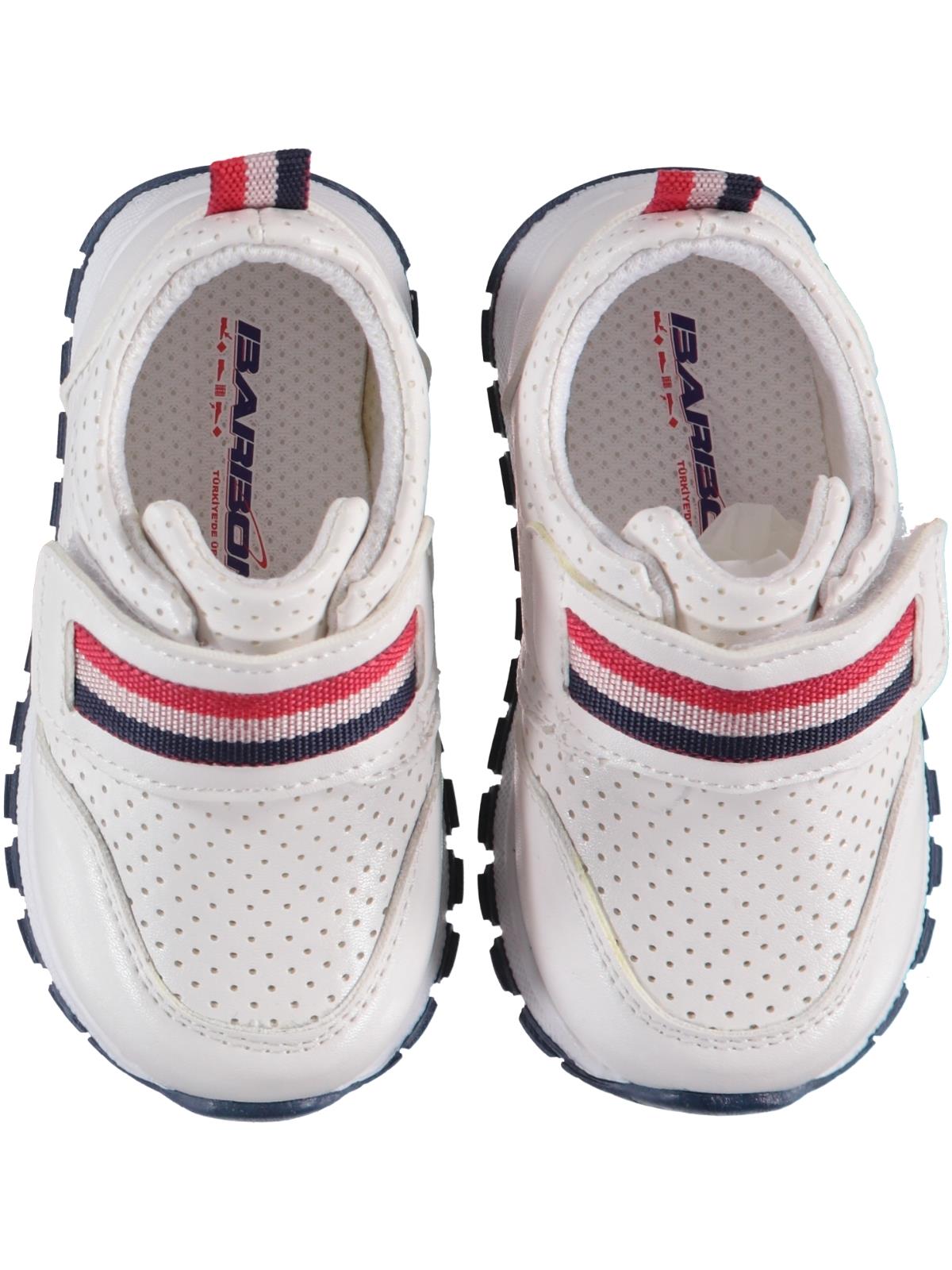 Barbone Erkek Bebek Spor Ayakkabı 21-25 Numara Beyaz