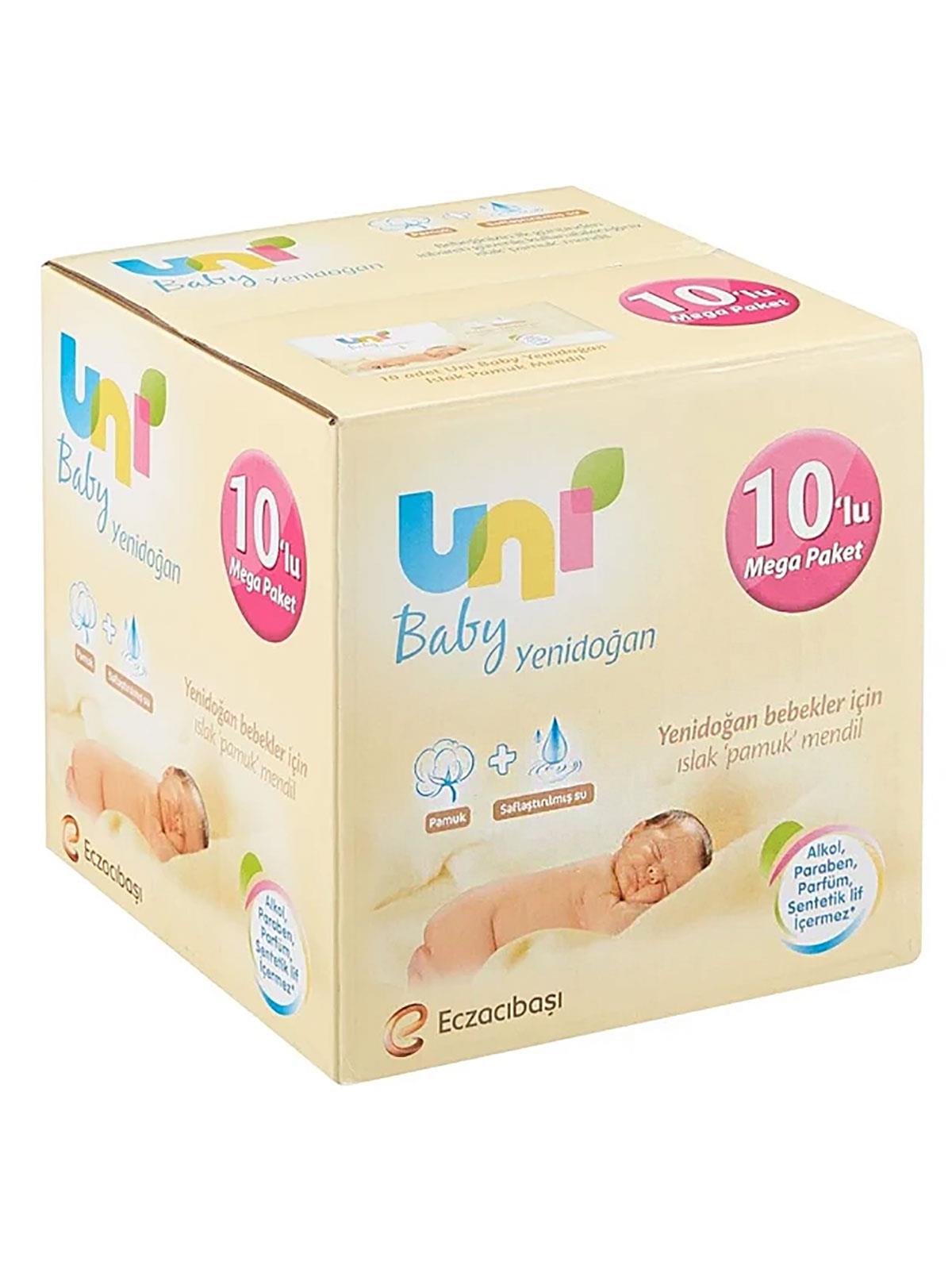 Uni Baby Yenidoğan Islak Mendil 10'lu Avantajlı Mega Paket 400 Yaprak