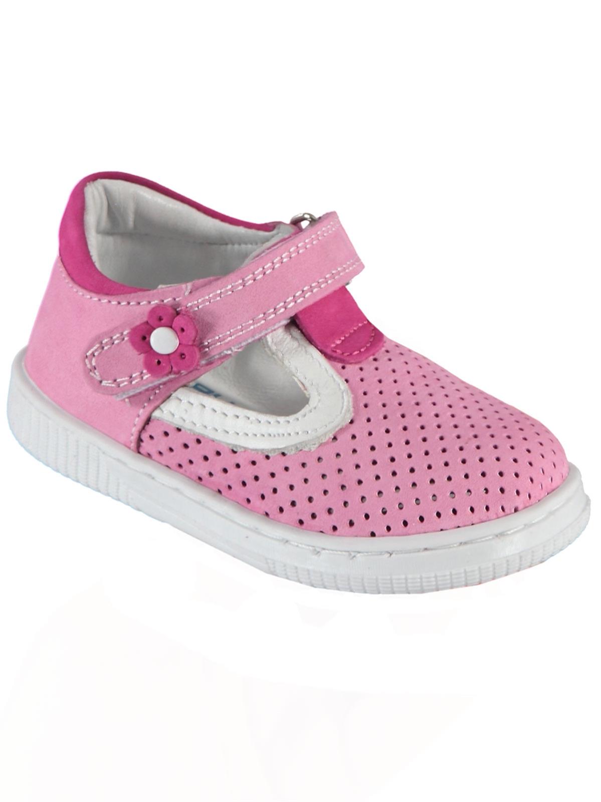 Baby Force Kız Bebek Deri İlkadım Ayakkabısı 19-22 Numara Pembe