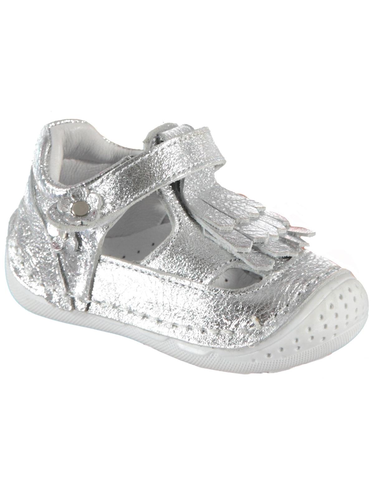 Baby Force Kız Bebek Deri İlkadım Ayakkabısı 18-21 Numara Gümüş