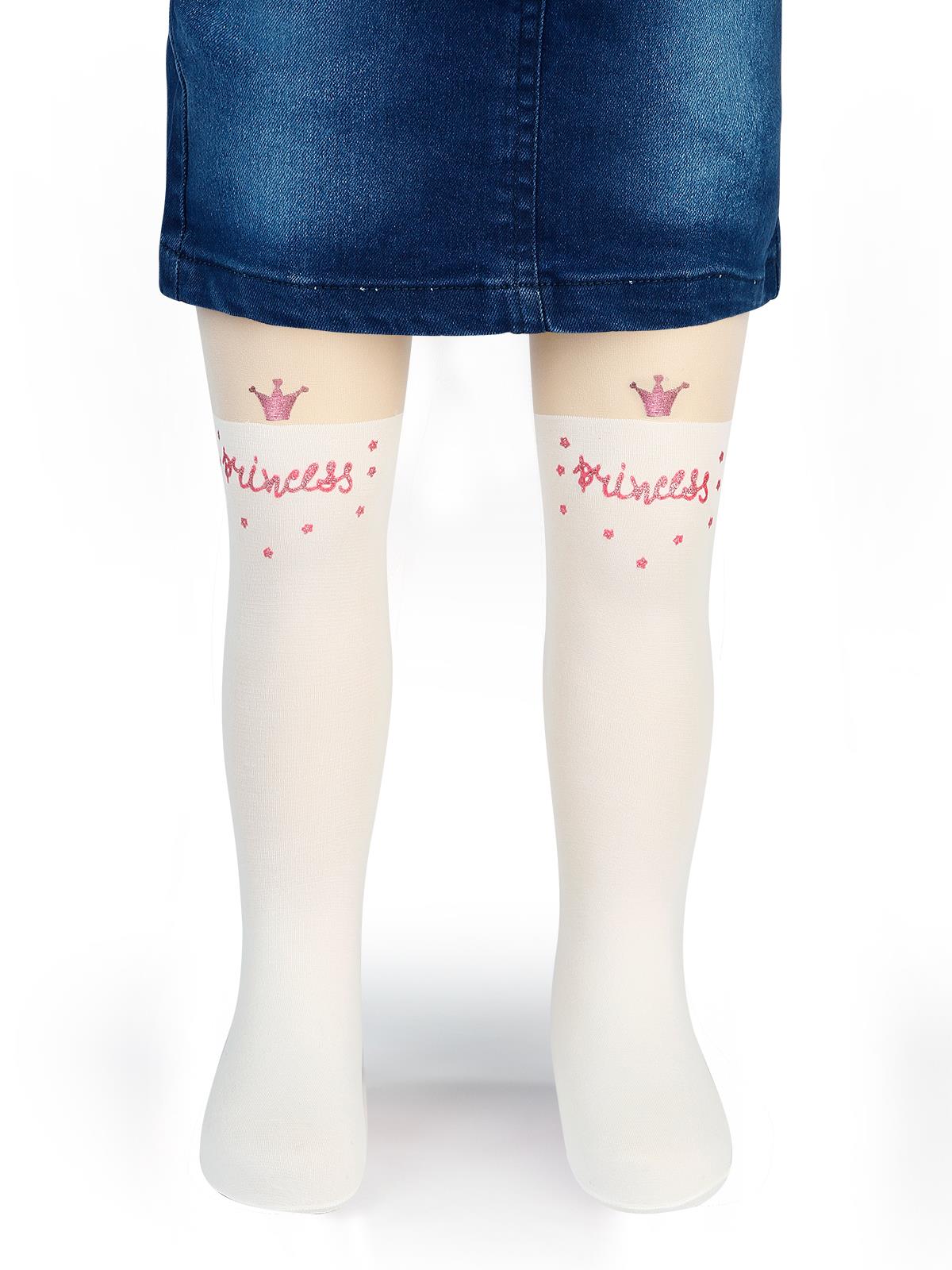 Bella Calze Kız Çocuk  Külotlu Çorap 2-13 Yaş Ekru