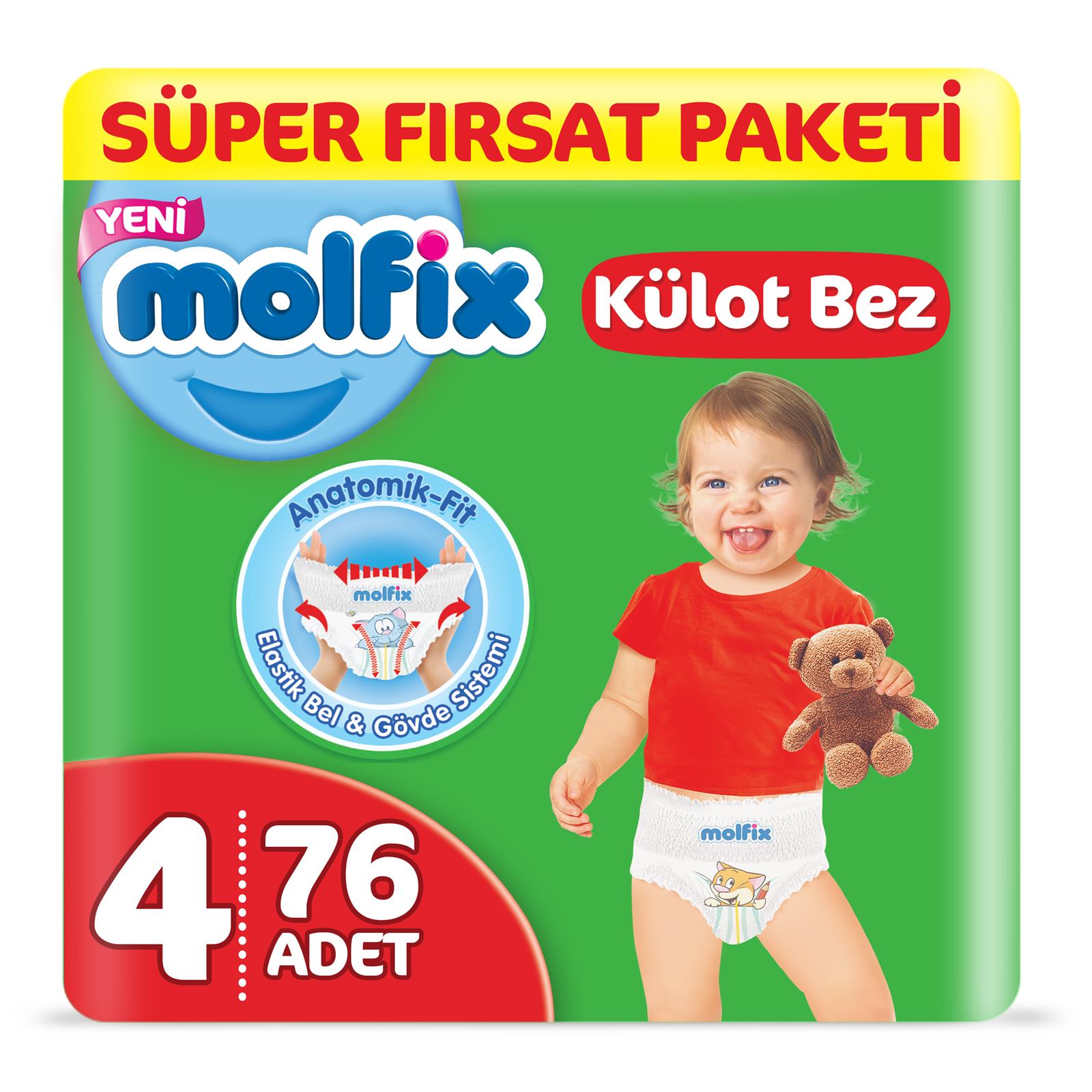 Molfix Pants Külot Maxi 76 Adet Süper Fırsat Paketi
