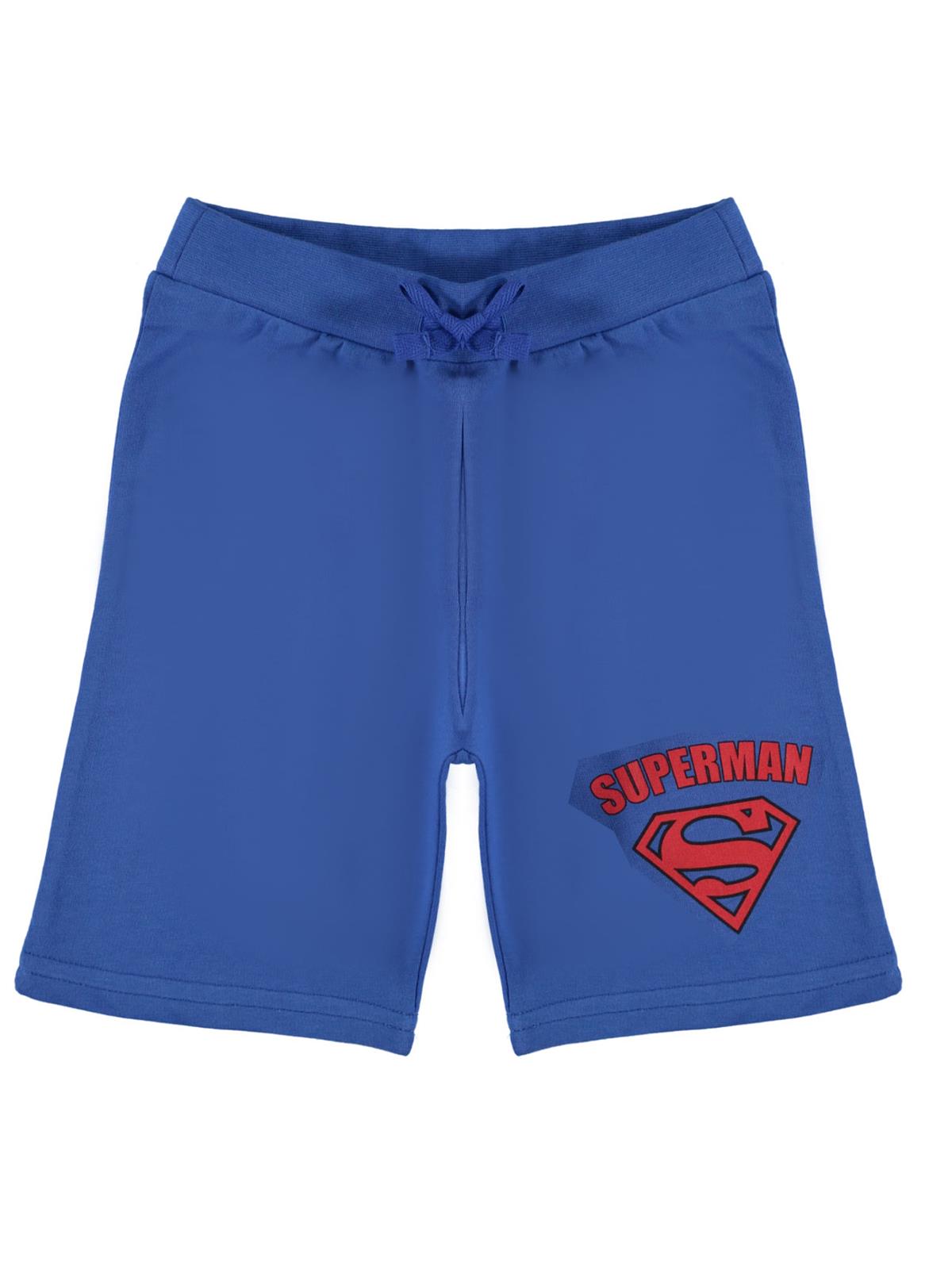 Superman Erkek Çocuk Kapri 3-8 Yaş Saks Mavisi