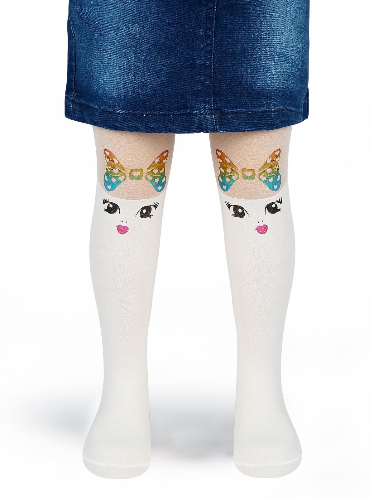 Bella Calze Kız Çocuk Külotlu Çorap 2-13 Yaş Ekru