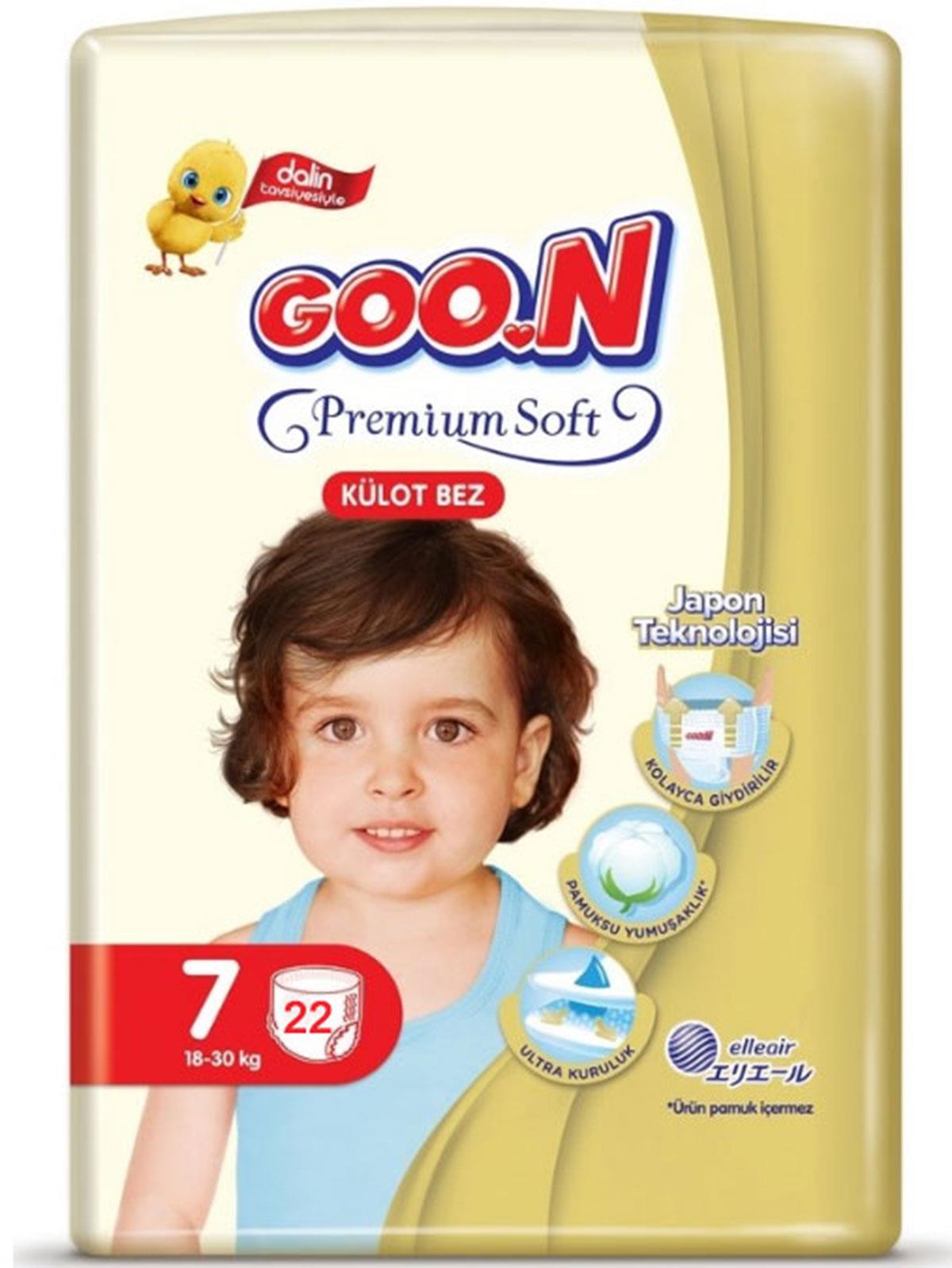 Goon Premium Soft Süper Jumbo Külot Bebek Bezi 7 Beden 22 Adet Ekonomik Paket