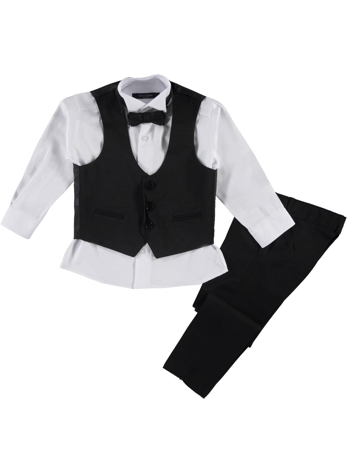 Civil Class Erkek Çocuk Takım Elbise 2-5 Yaş Siyah