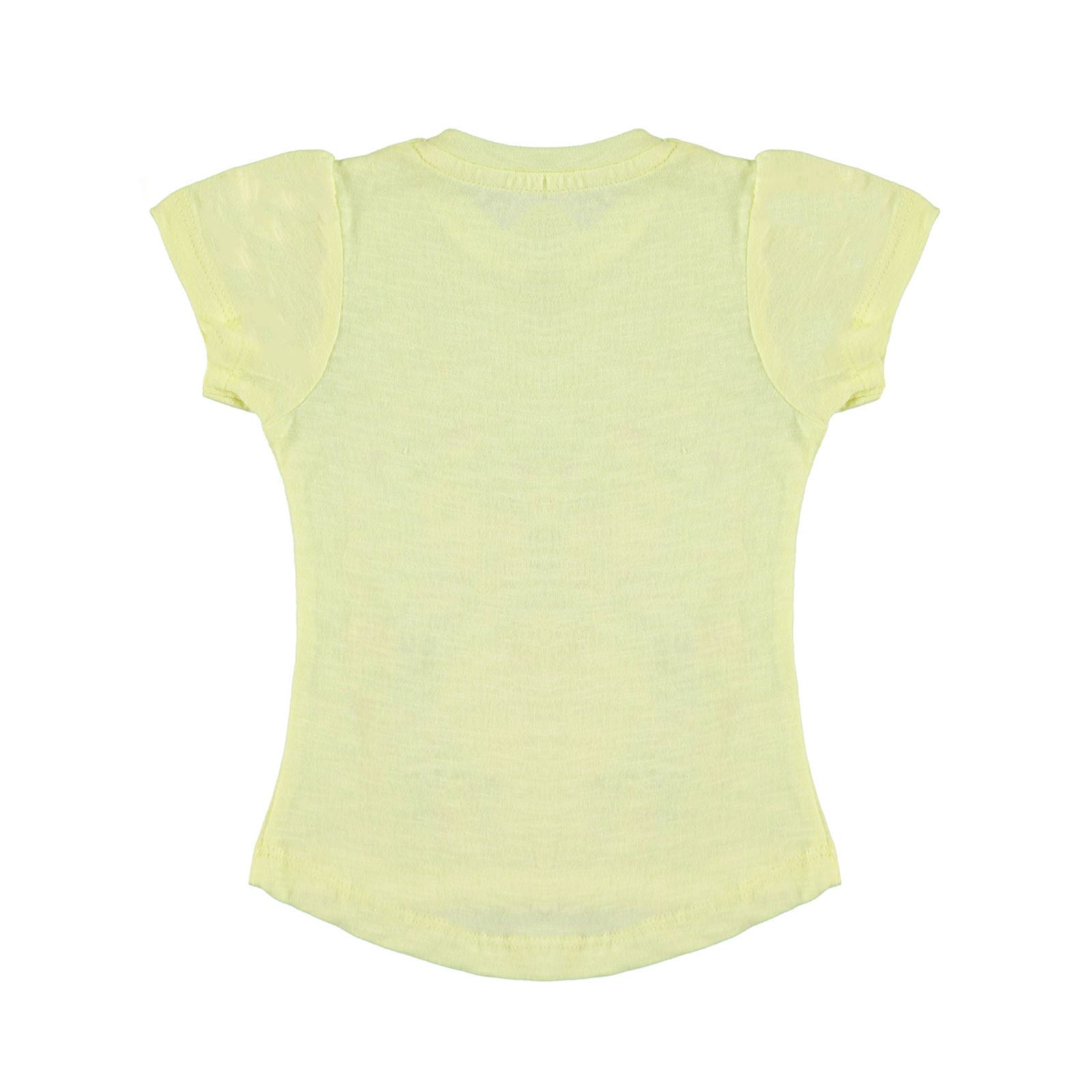 Kujju Kız Bebek Tişört 6-18 Ay Sarı