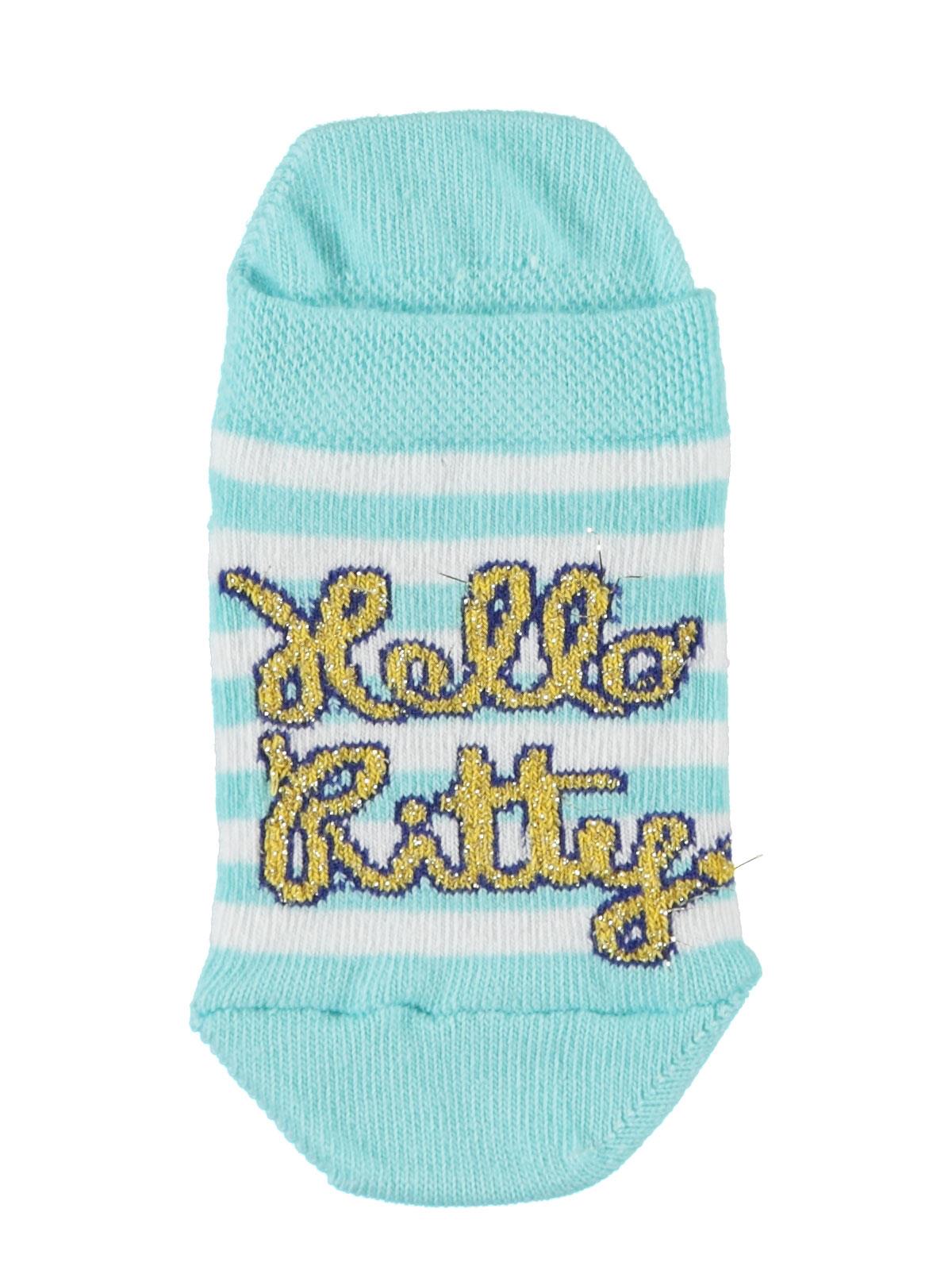 Hello Kitty Kız Çocuk Patik Çorap 3-9 Yaş Mint Yeşili