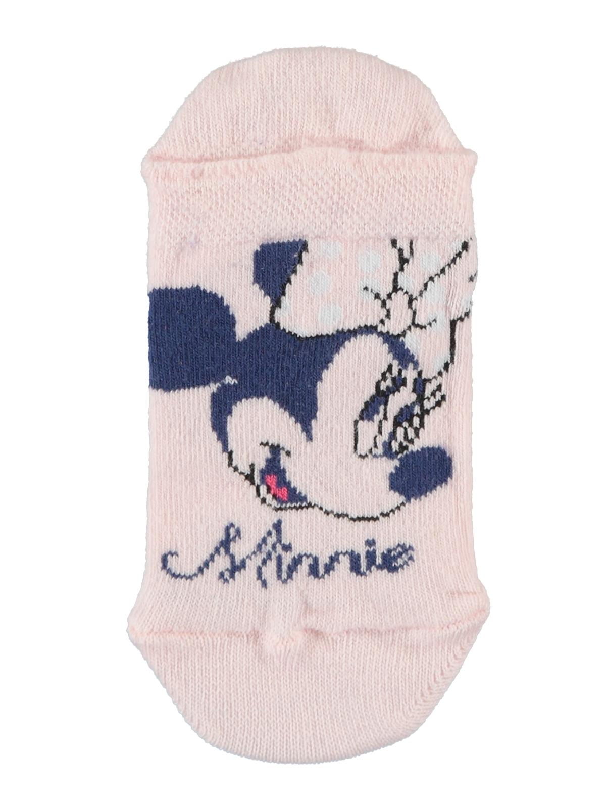 Minnie Mouse Kız Çocuk Patik Çorap 3-9 Yaş Pembe