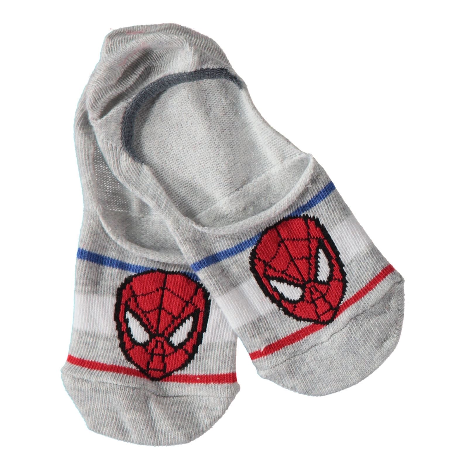 Spiderman Erkek Çocuk Babet Çorap 5-9 Yaş Gri
