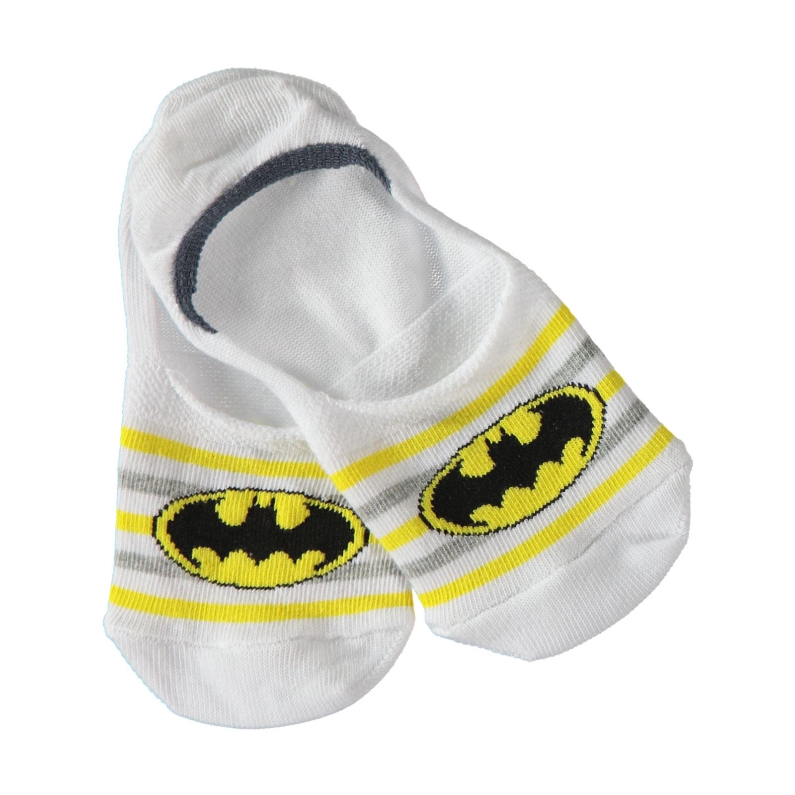 Batman Erkek Çocuk Babet Çorap 5-9 Yaş Beyaz