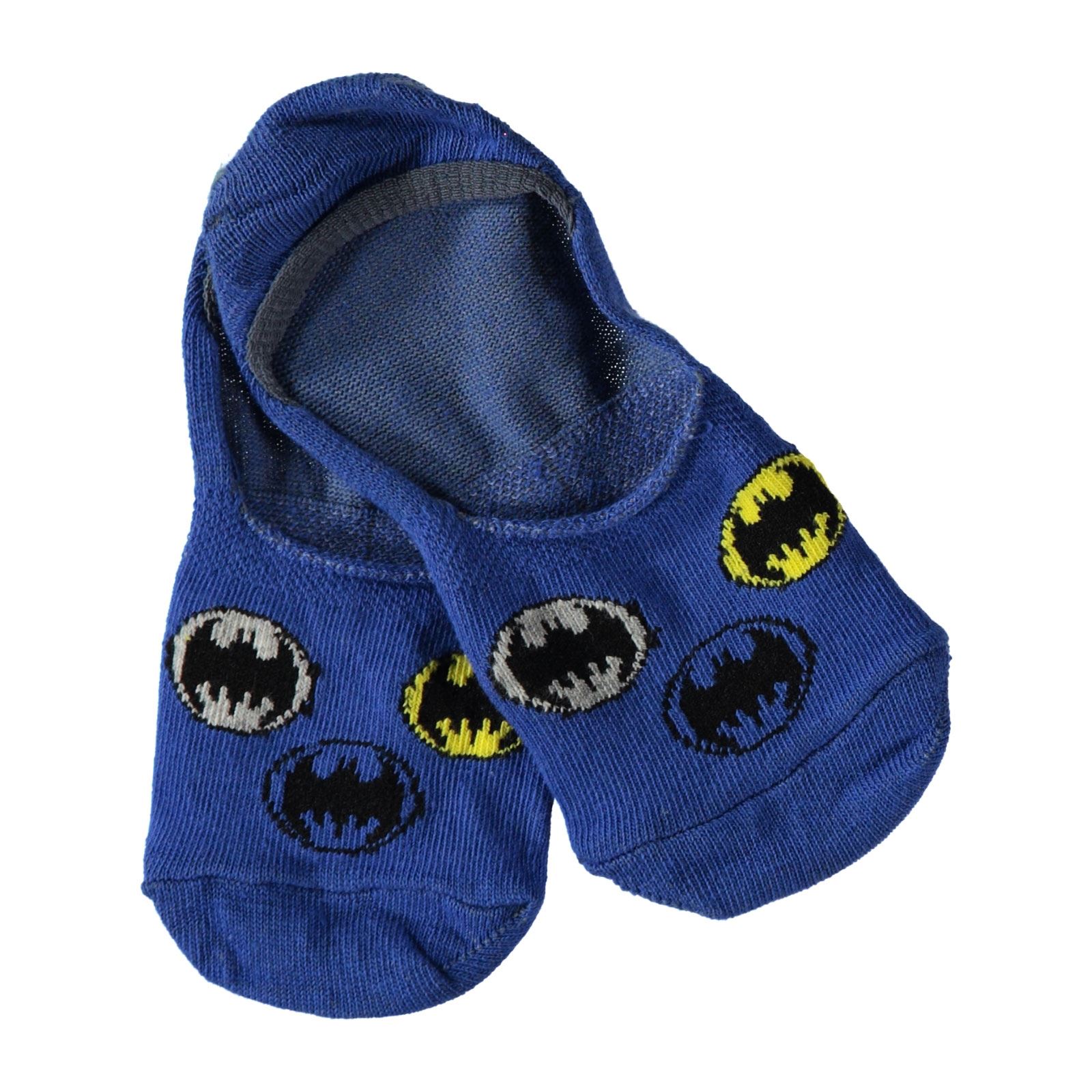 Batman Erkek Çocuk Babet Çorap 5-9 Yaş Saks Mavisi