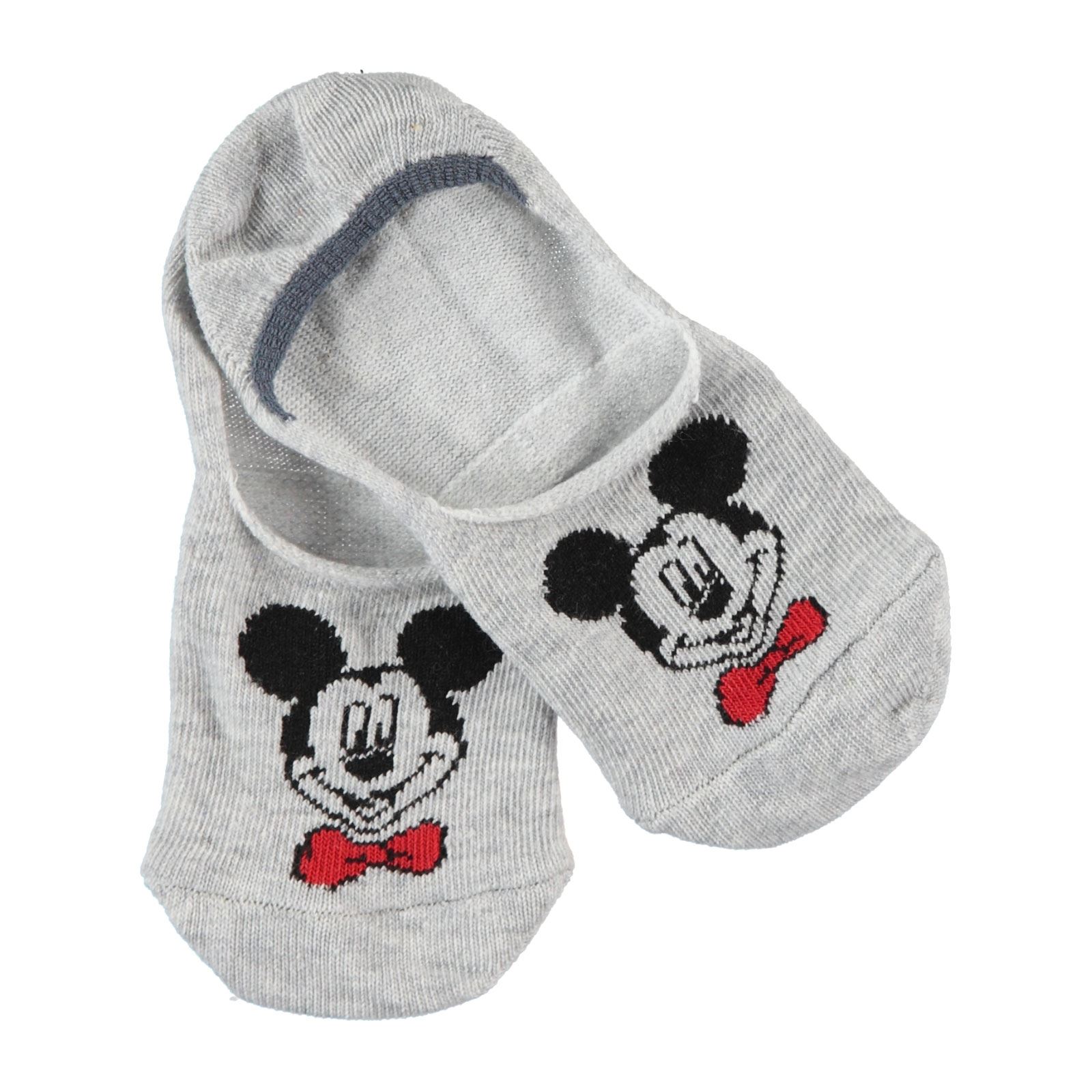 Mickey Mouse Erkek Çocuk Babet Çorap 5-9 Yaş Gri