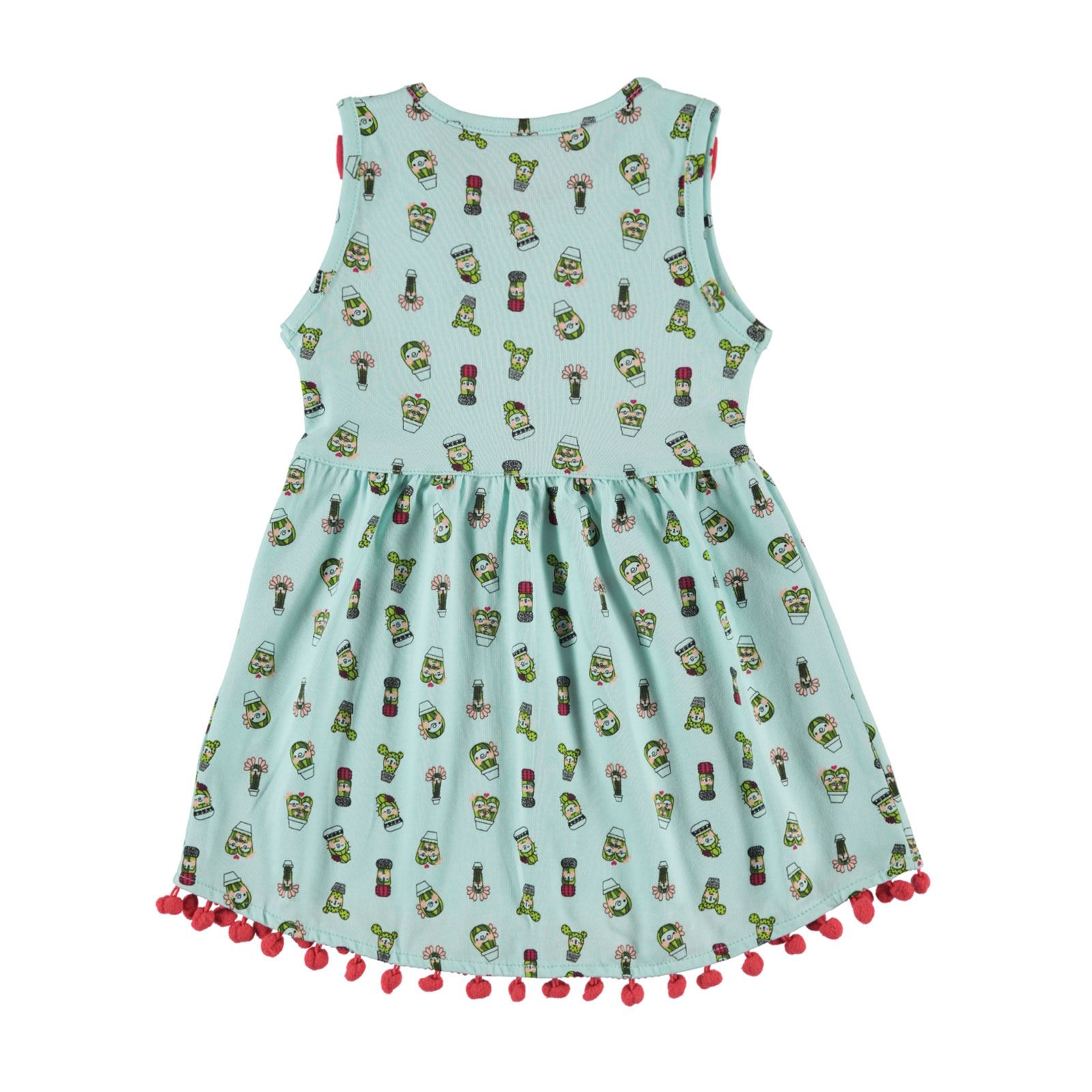 Kujju Kız Bebek Elbise 6-18 Ay Mint Yeşili