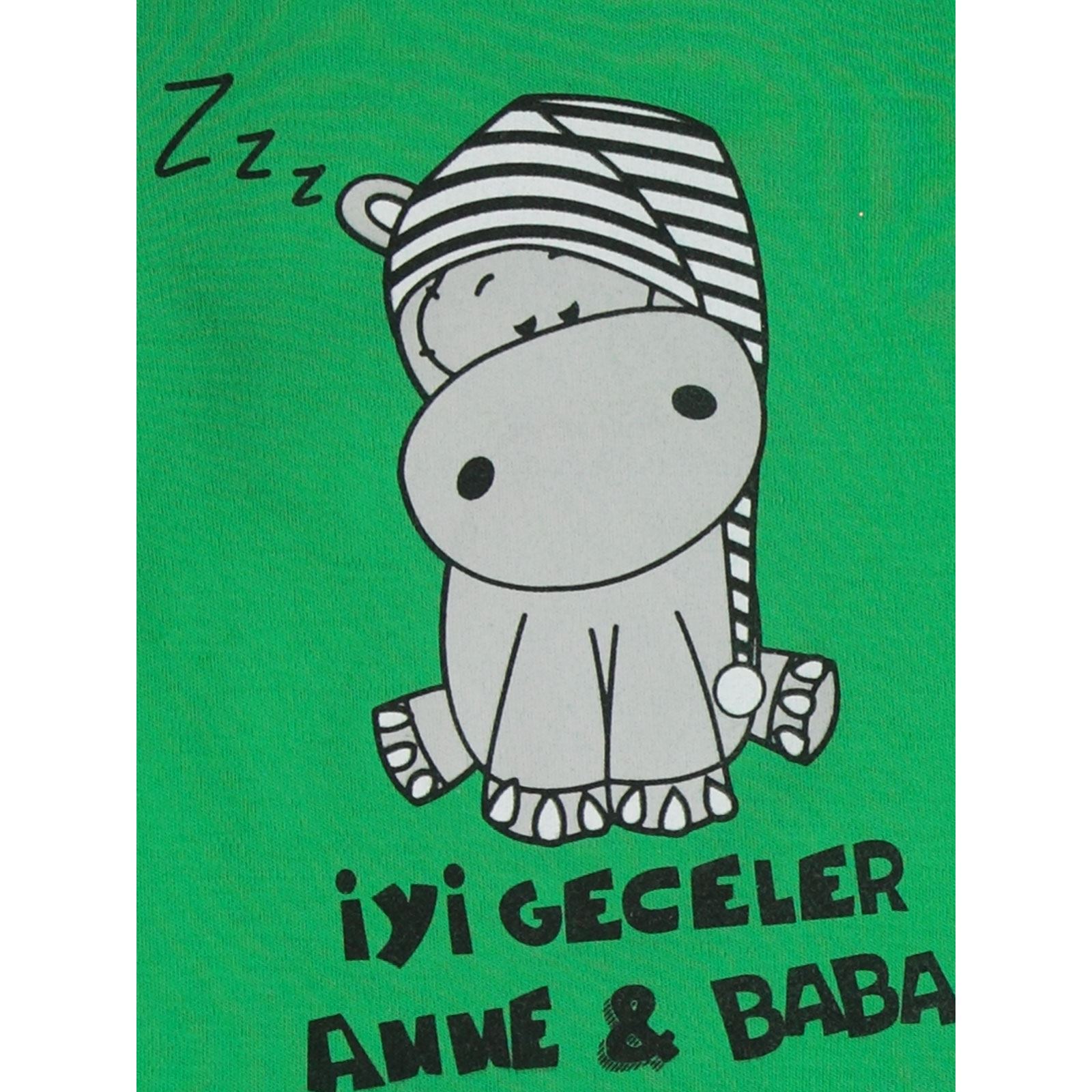 Civil Baby Erkek Bebek Pijama Takımı 6-18 Ay Yeşil