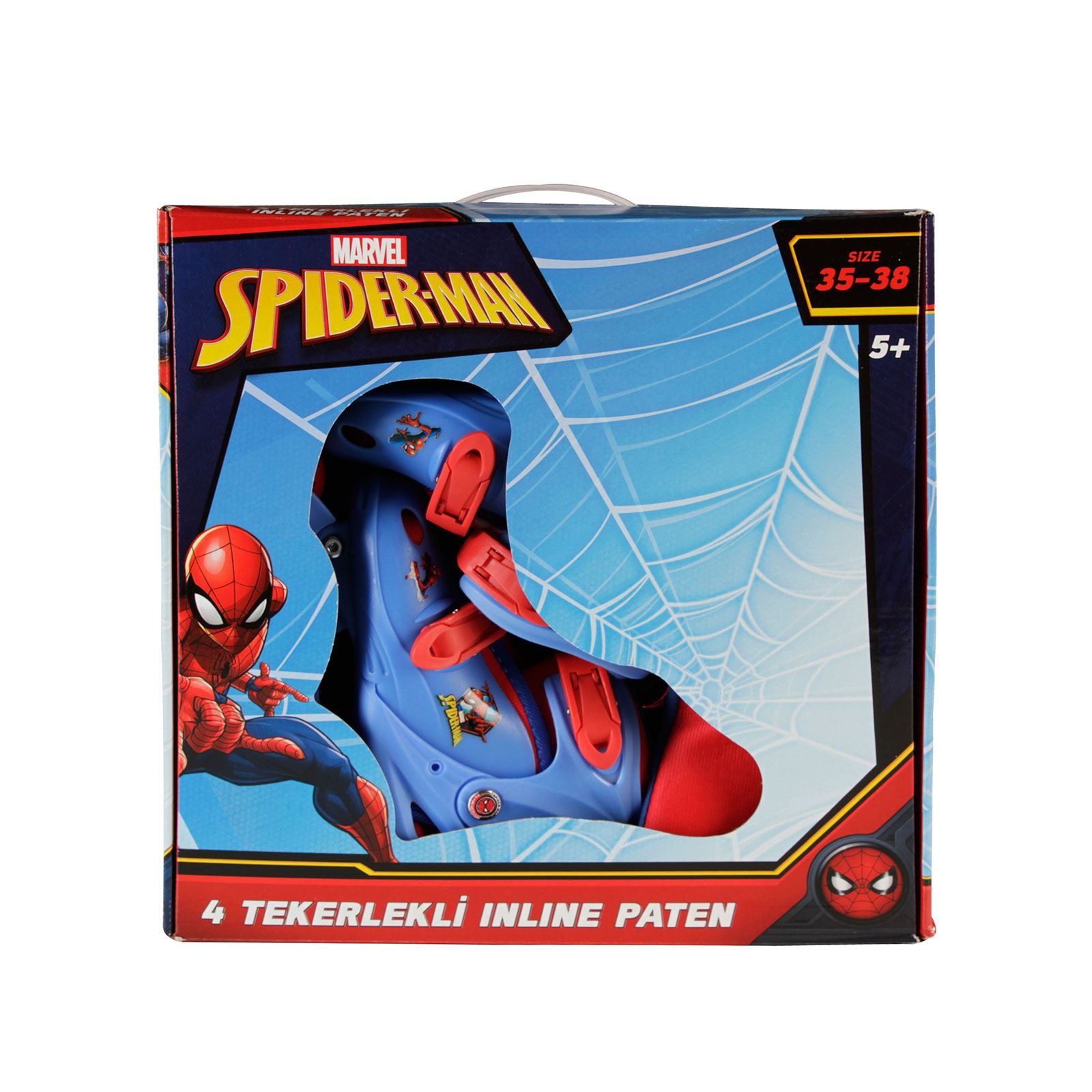 Spiderman 4 Teker Inline Ayarlanabilir Paten 35-38 Numara