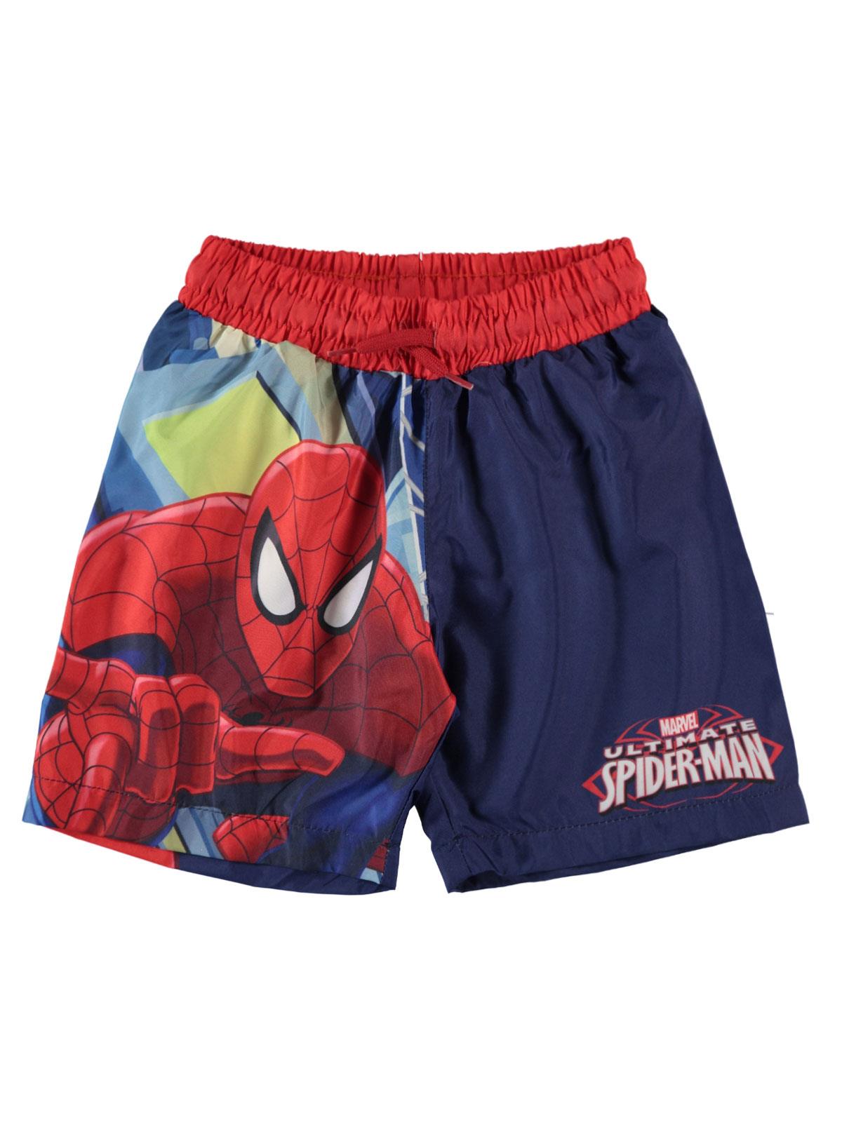 Spiderman Erkek Çocuk Deniz Şortu 3-9 Yaş Lacivert