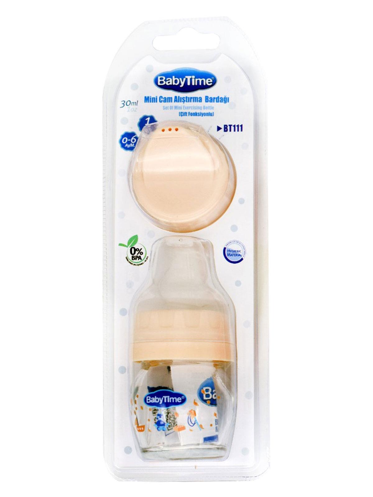 Babytime Mini Cam Alıştırma Bardağı 30 ml 0-6 Ay Krem
