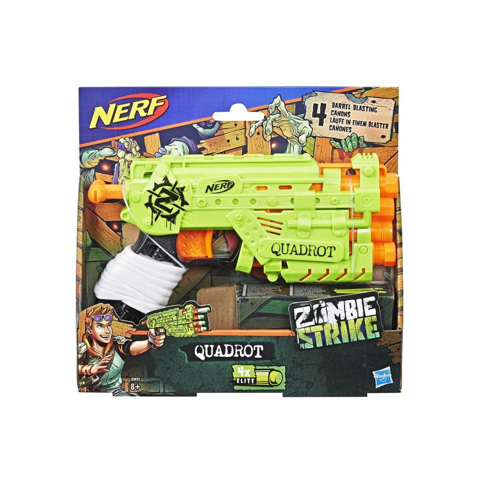 Nerf Zombie Strike Quadrot Yeşil