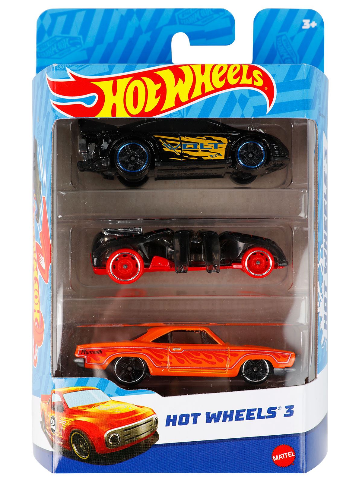 Hot Wheels 3'lü Araba Seti 3+ Yaş Siyah